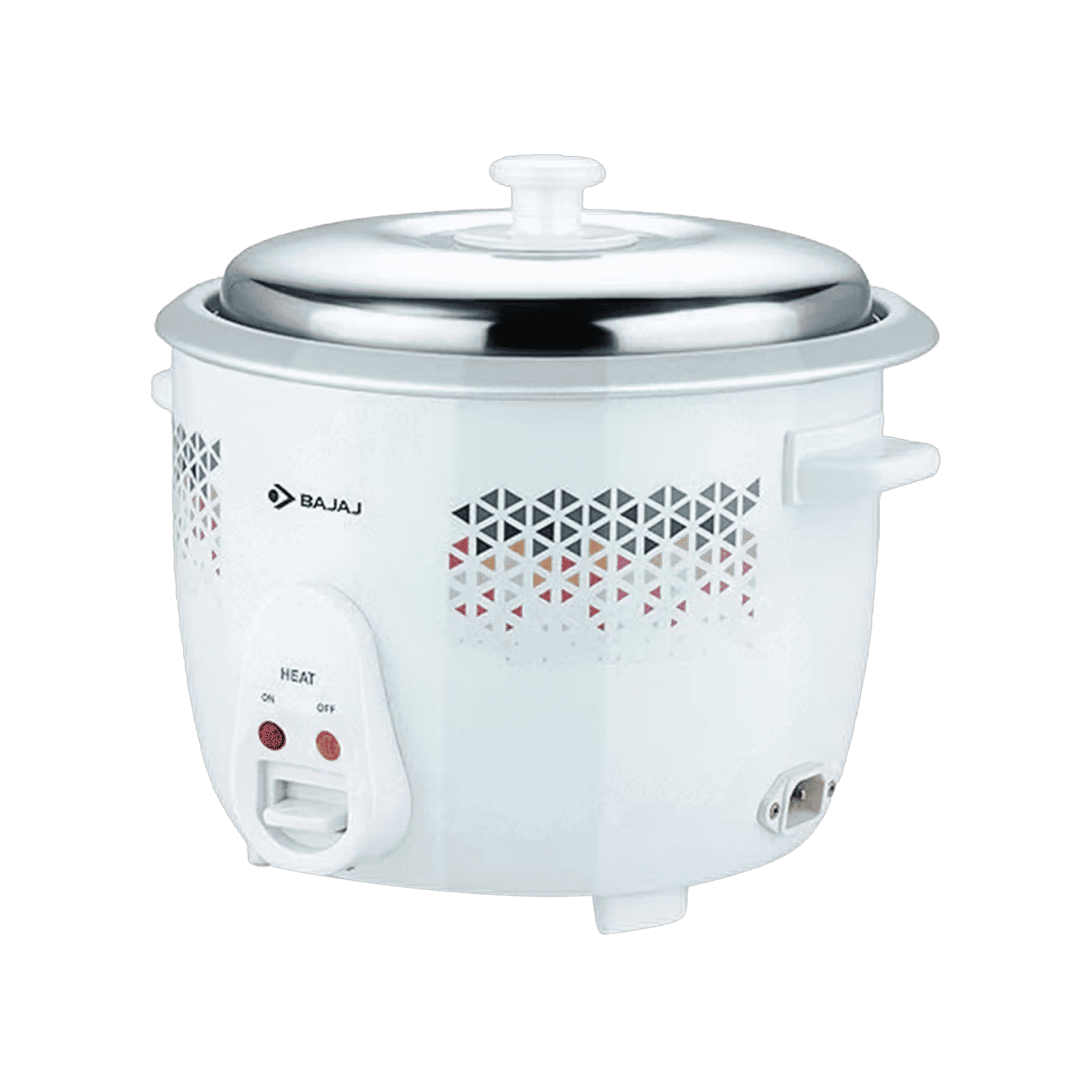 Buy Bajaj 1.8L 700W DLX Rice Cooker Stainless Steel (White) Online