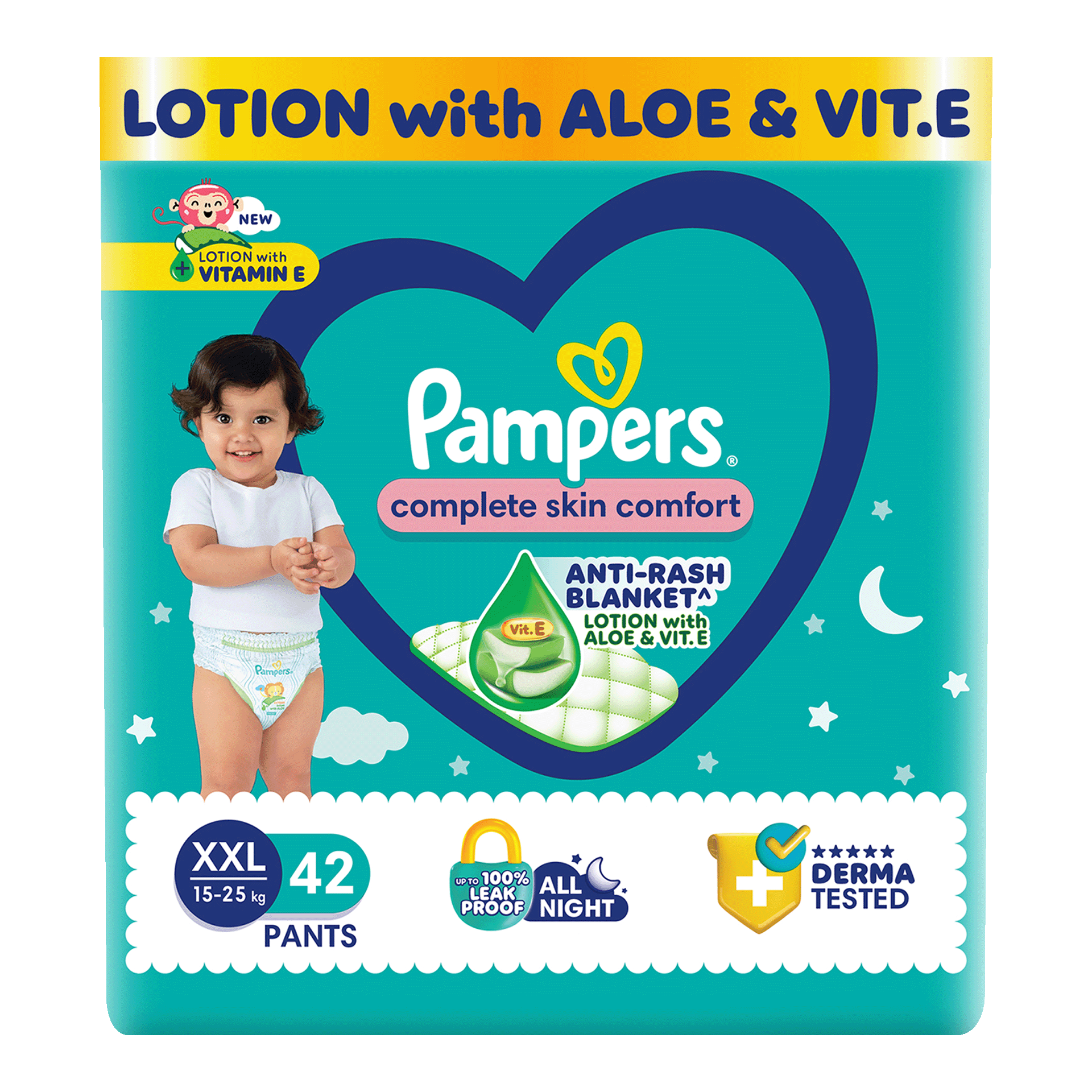 Buy Pampers Pant Diaper (XXL, 15-25 Kg, 42 Pieces, All-Round