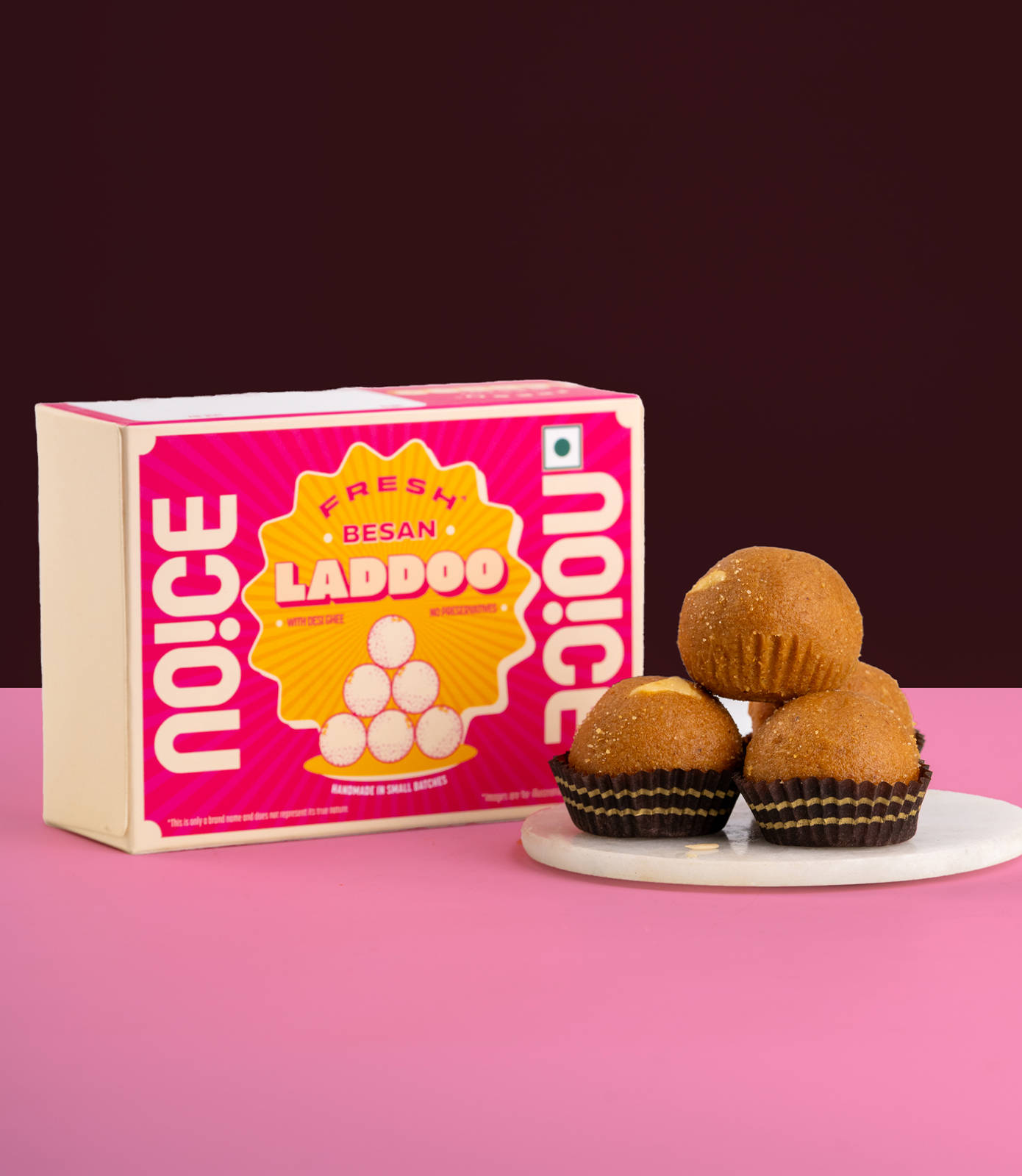 NOICE Fresh Besan Ladoo 4 Pieces - Image 3