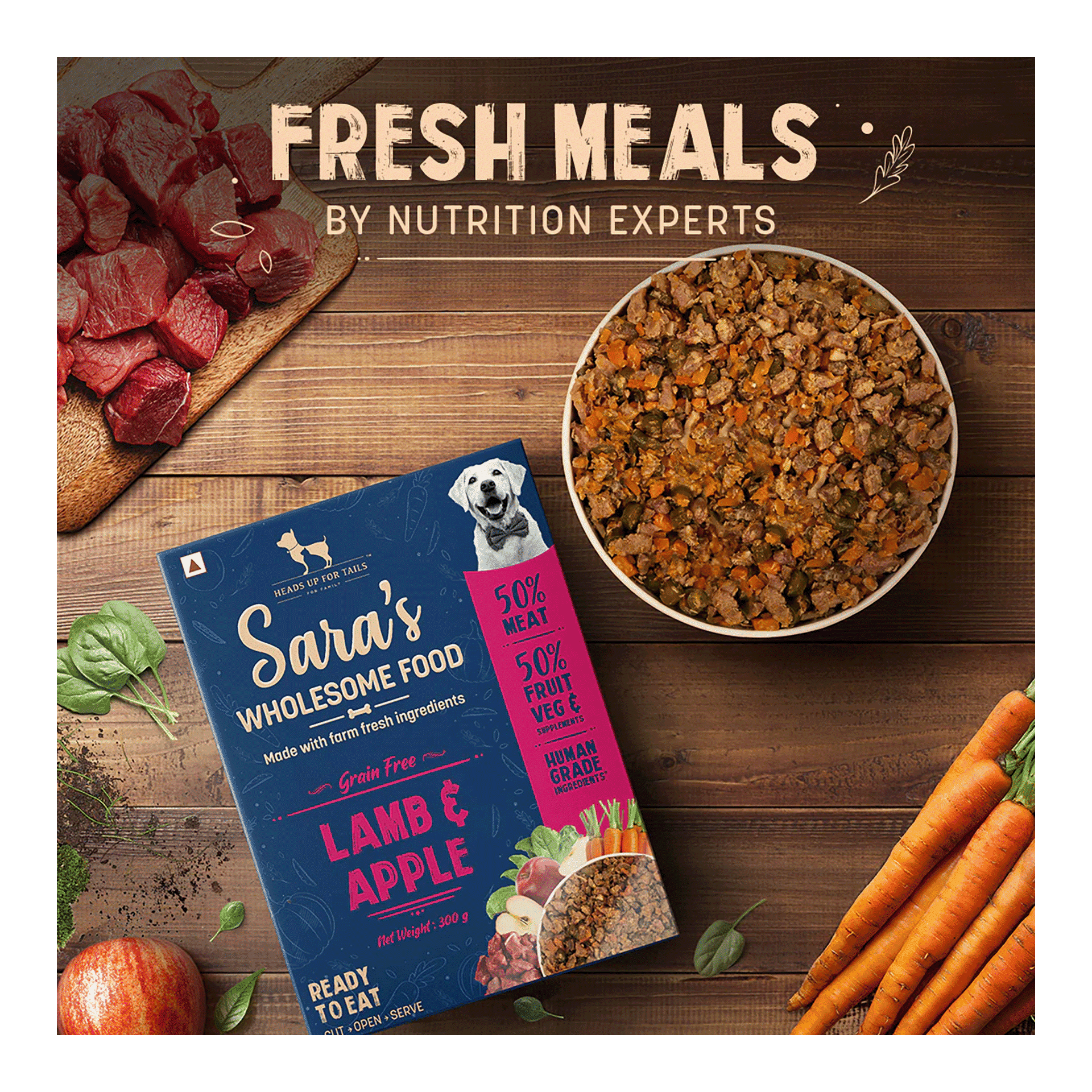 Buy HUFT Sara's Wholesome Food Grain-Free Lamb And Apple Dog