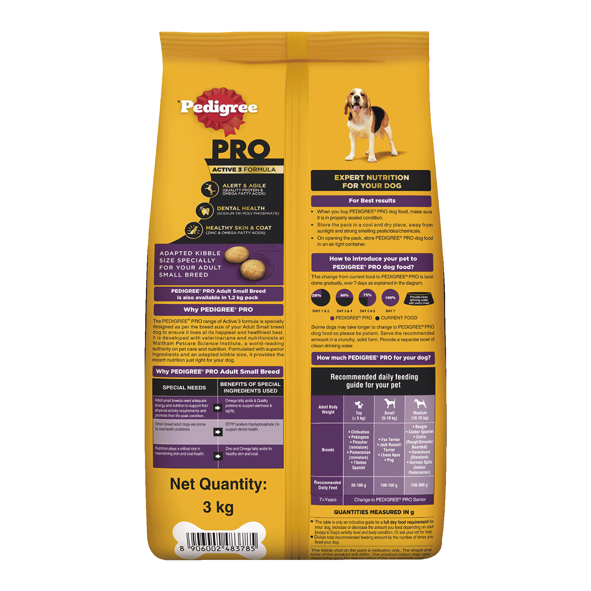 Buy Pedigree Pro Expert Nutrition Kg Dry Dog Food For Adult