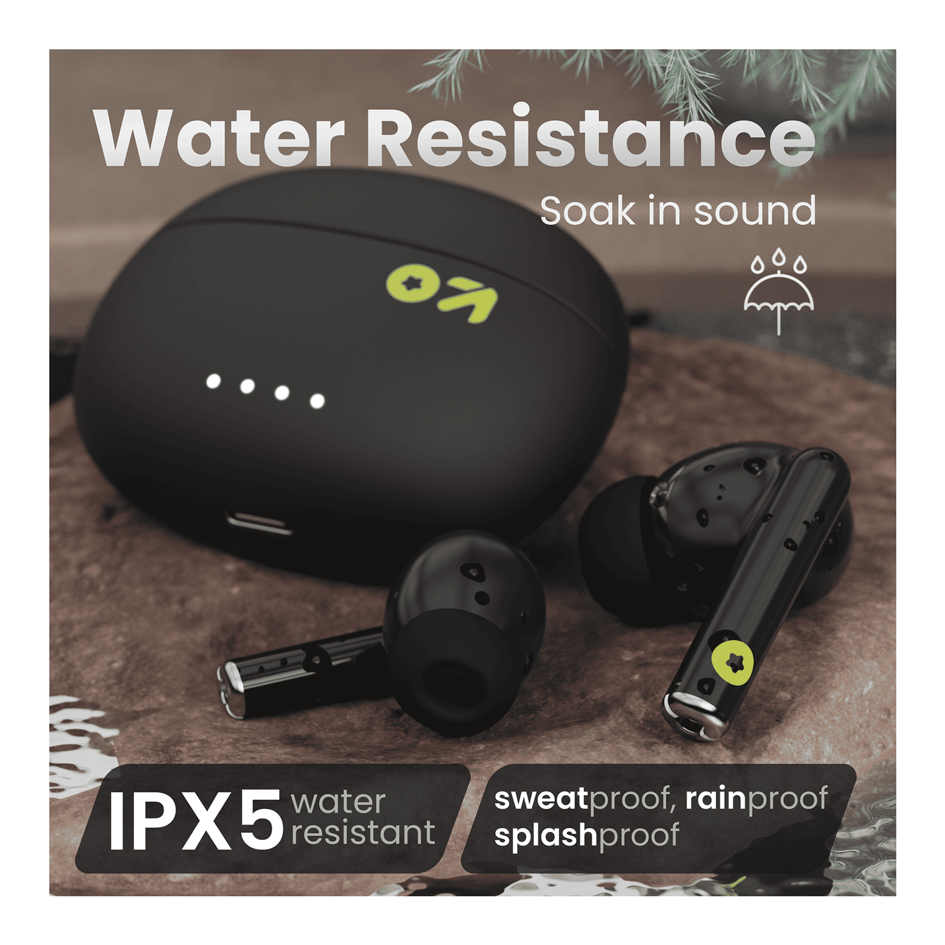 GOBOULT W20 In-Ear TWS Earbuds, 35 Hours Playtime, Black - Image 9