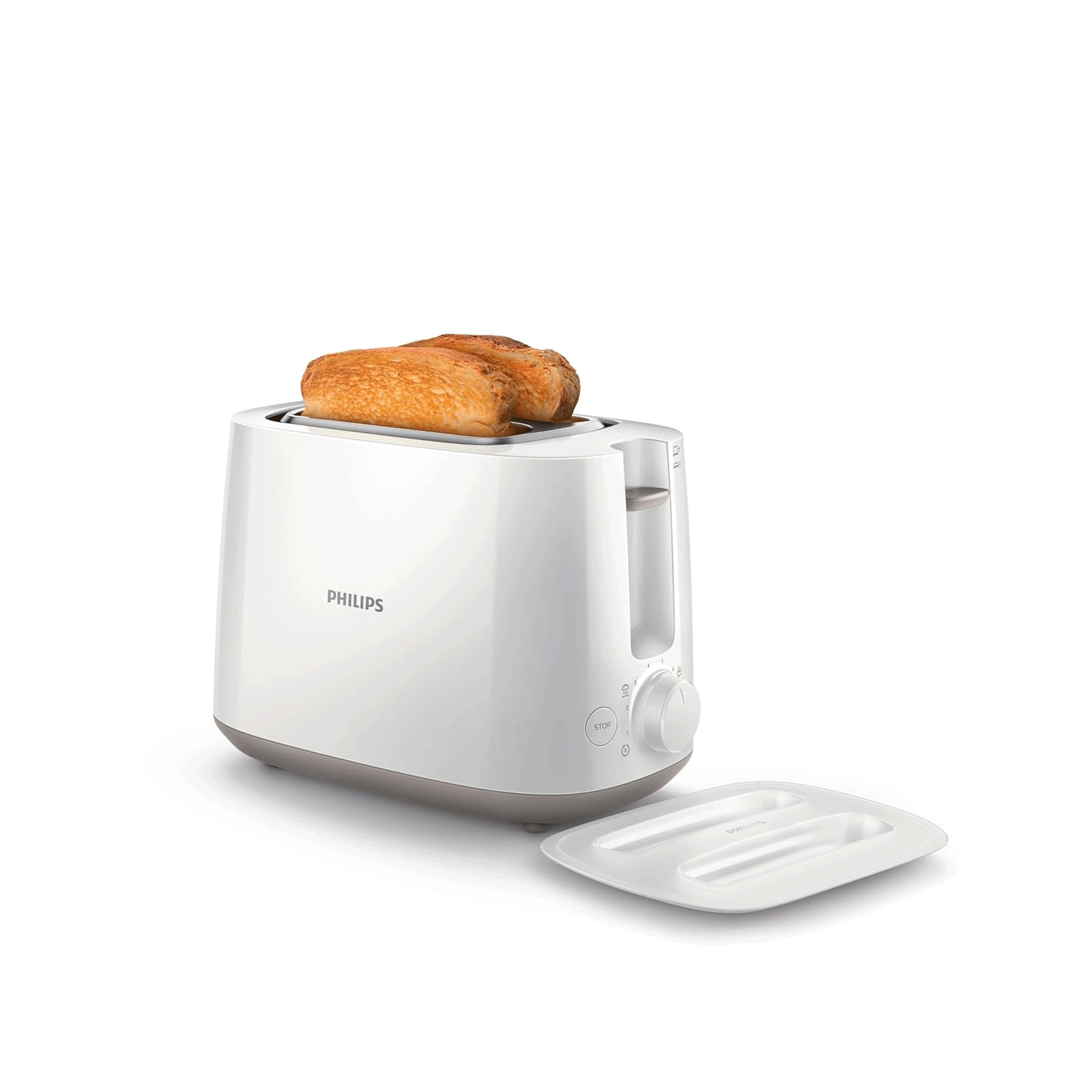 Buy Philips HD2582/00, 830W Slices Toaster (White) Online (1