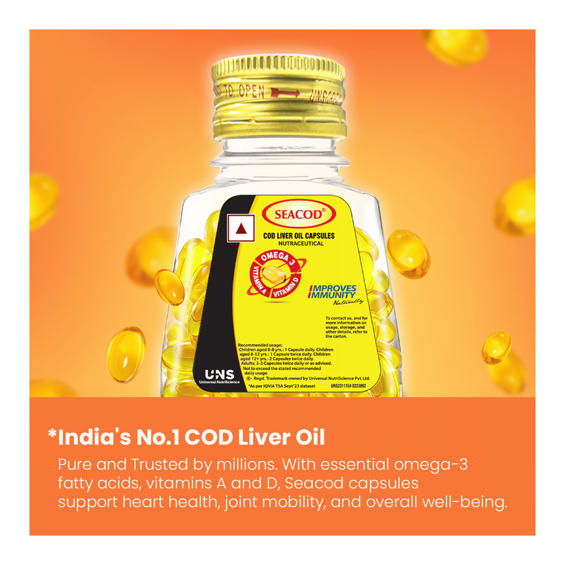 Seacod Cod Liver Oil Capsules