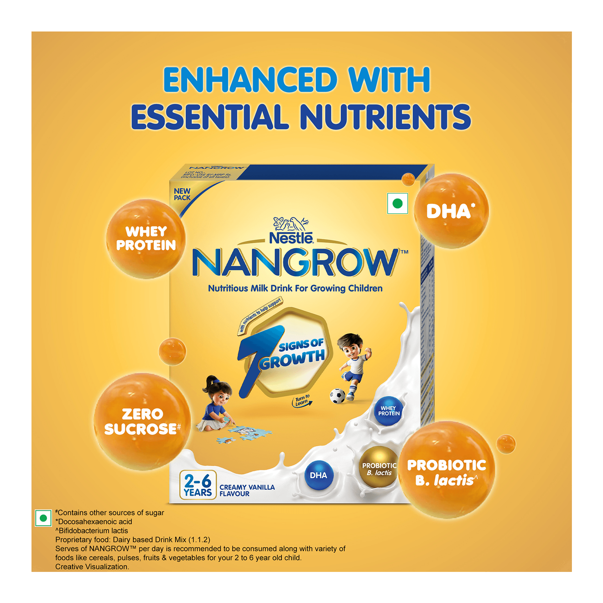 Buy Nestle Nan Grow Nutritious Milk Drink Creamy Vanilla, 2-6