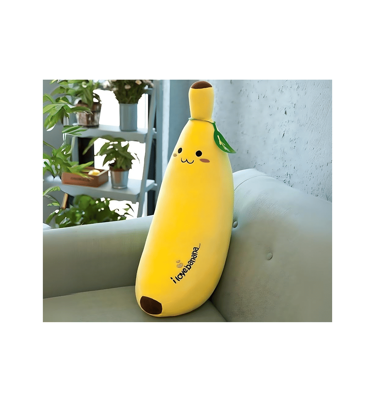 Hug 'n' Feel Banana Soft Sleeping Pillow - Image 2