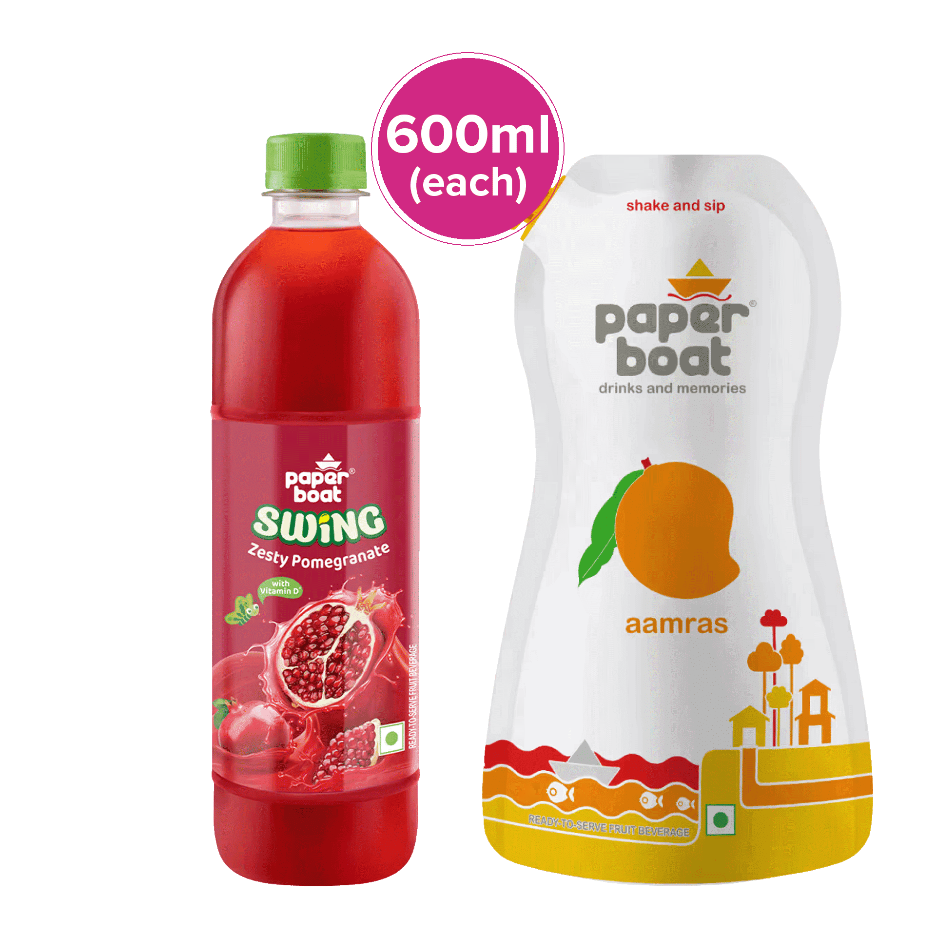 Vitamin D Paper Boat Mango Drink Paper Boat Swing Zesty