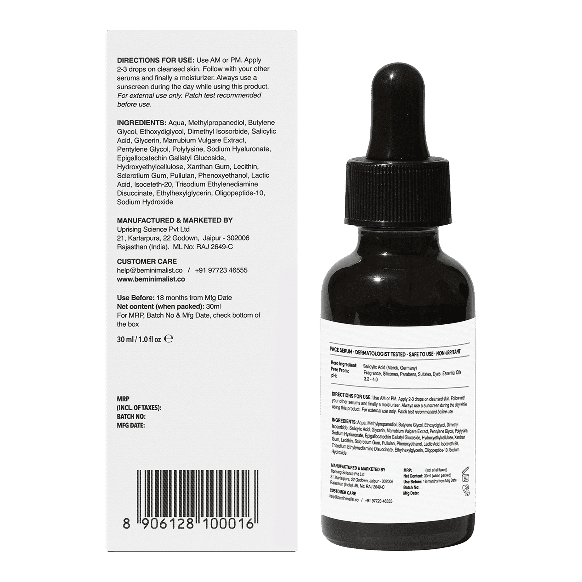 Minimalist Salicylic Acid 2% Face Serum 30ml - Image 2