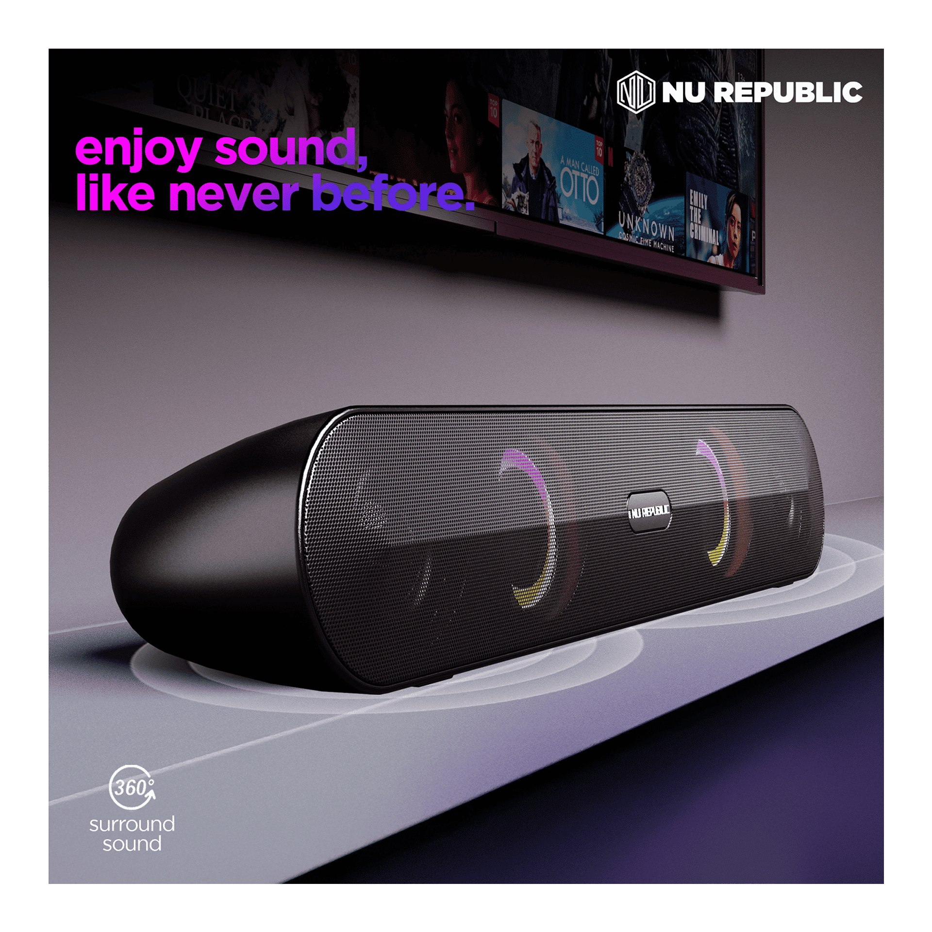 Nu Republic Party Box 165 Party Speaker (16W, 10H Playtime, Bluetooth 5.3, Black) - Image 11