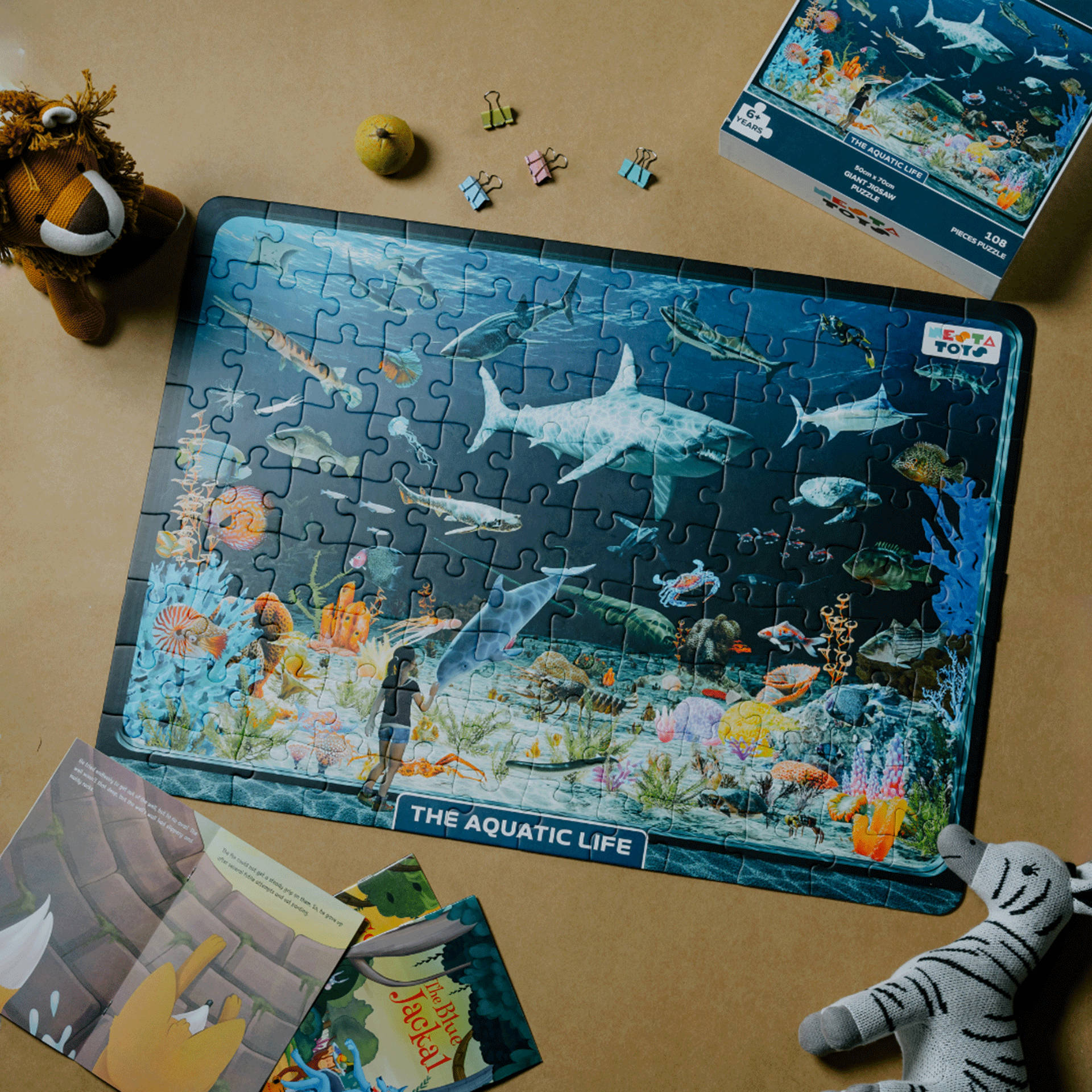 Buy NESTA TOYS Aquatic Life Jigsaw Puzzle for Kids (108 pcs