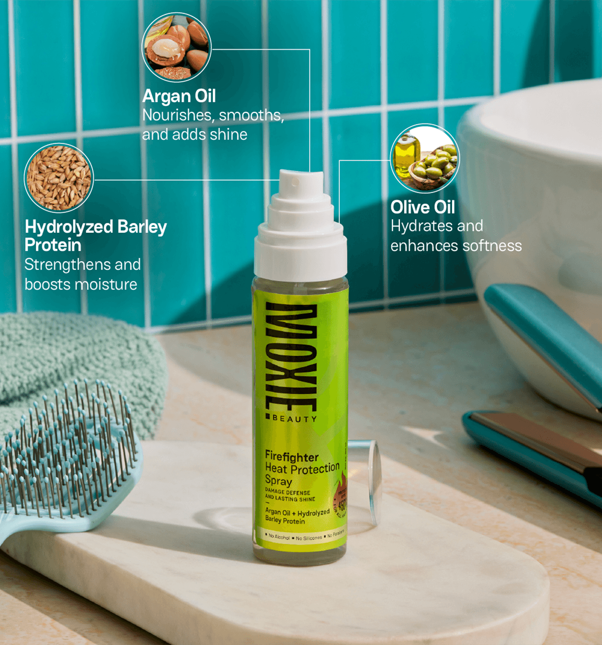Buy Moxie Beauty Heat Protection Hair Spray Online (100 ml) At
