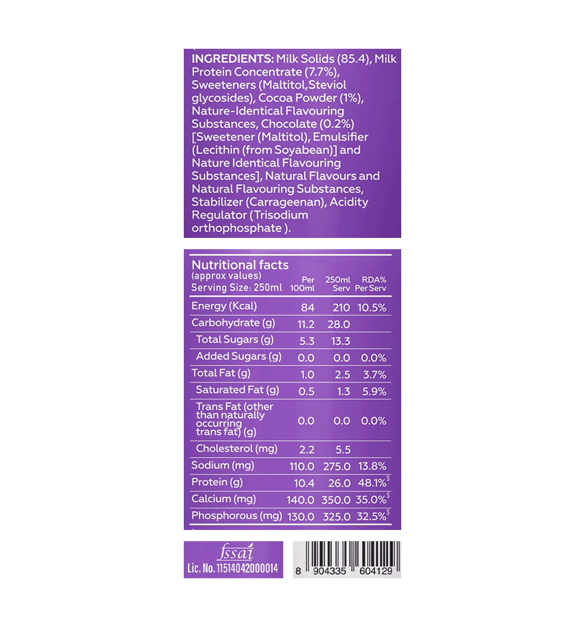 Yoga Bar 26g Protein Shake Double Chocolate - Image 12