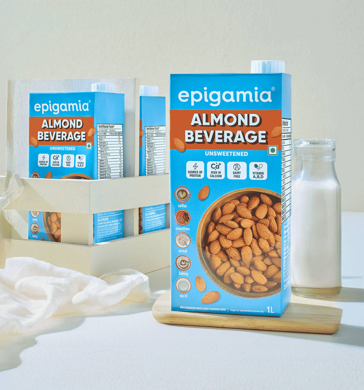 Epigamia Almond Beverage Dairy Free 1 L - Image 7