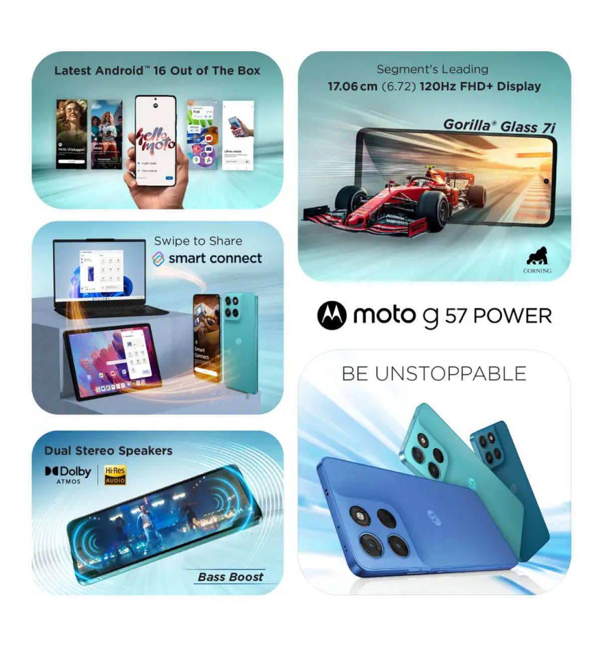 Motorola g57 Power | 8 GB RAM & 128 GB Storage | 7000 mAh Battery | 50 MP + 8 MP Rear Camera | 6.72" Display | Pantone Fluidity - Image 7