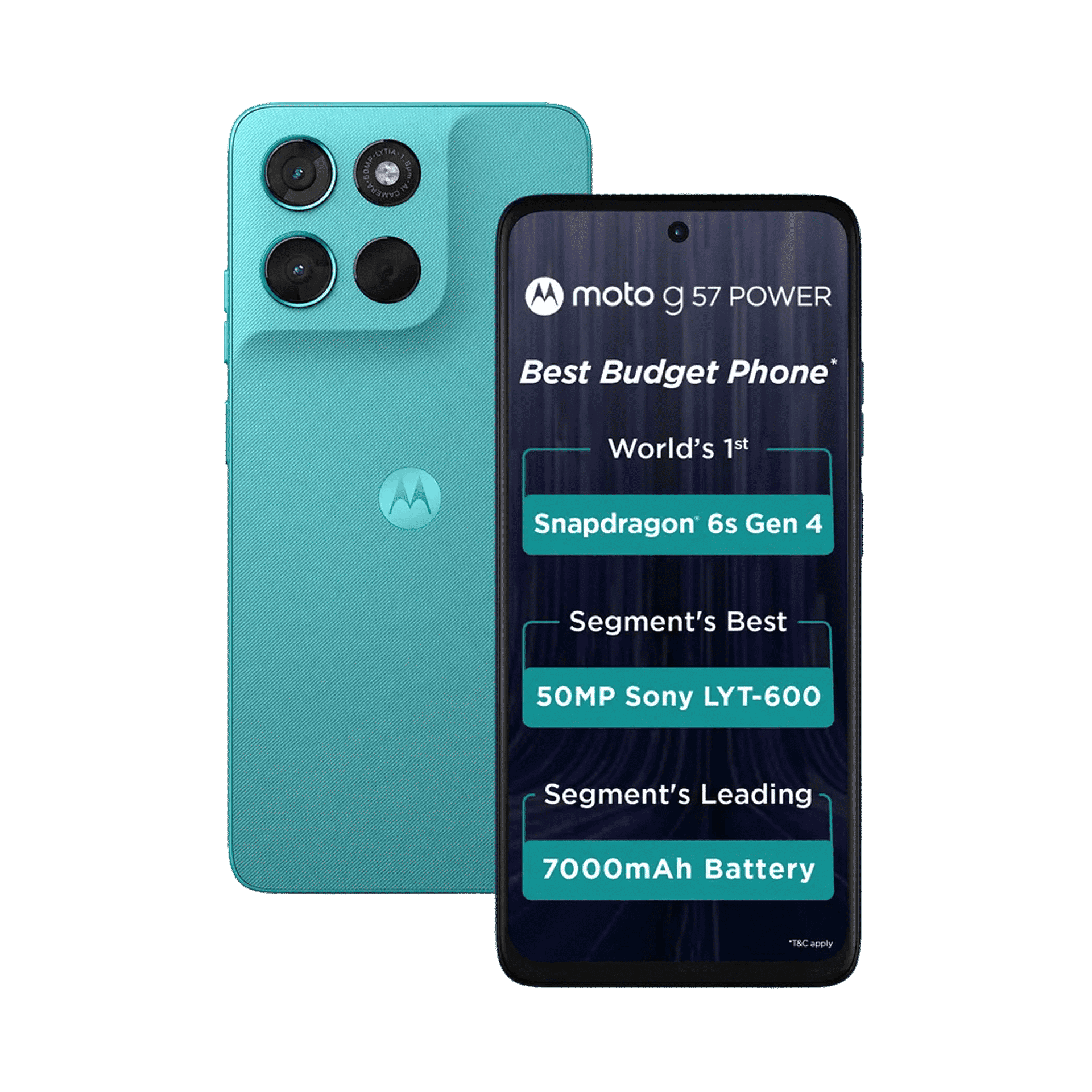 Motorola g57 Power | 8 GB RAM & 128 GB Storage | 7000 mAh Battery | 50 MP + 8 MP Rear Camera | 6.72" Display | Pantone Fluidity - Image 1