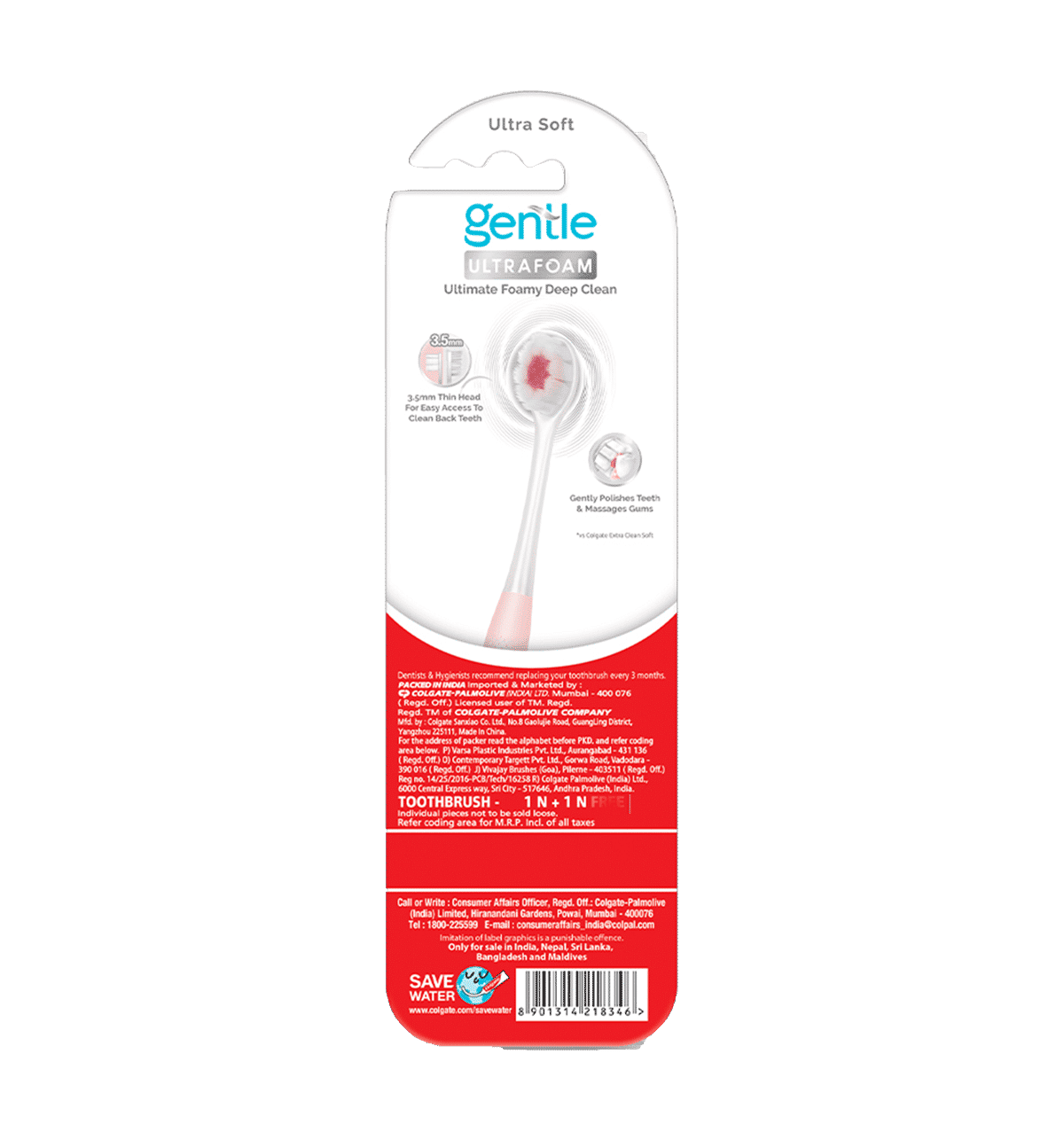Colgate Gentle UltraFoam Ultra Soft Toothbrush - Image 2