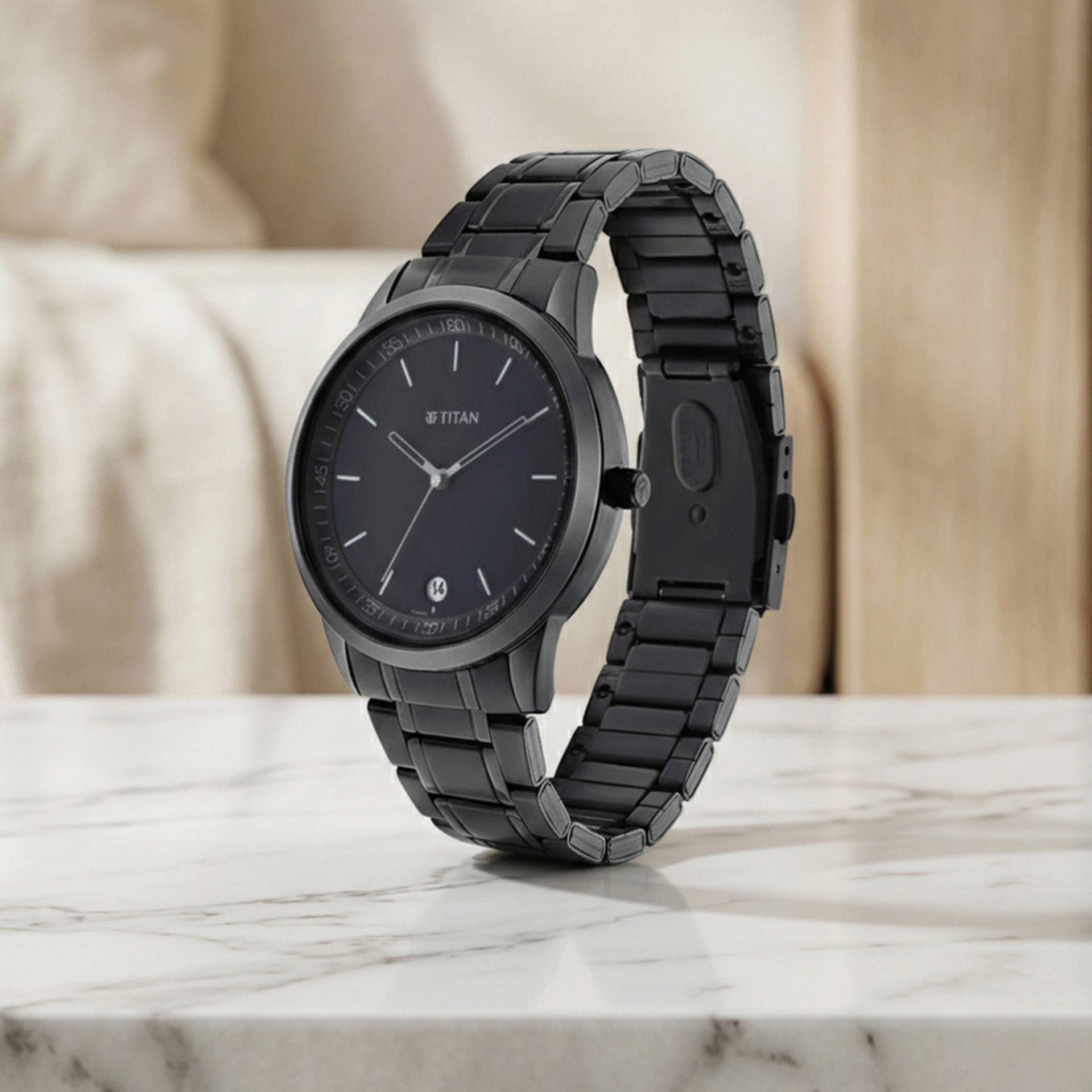 TITAN Sサイズ シングレット 黒 Buy Titan Analog Men's Minimals Metal Strap Watch, Black Online (1
