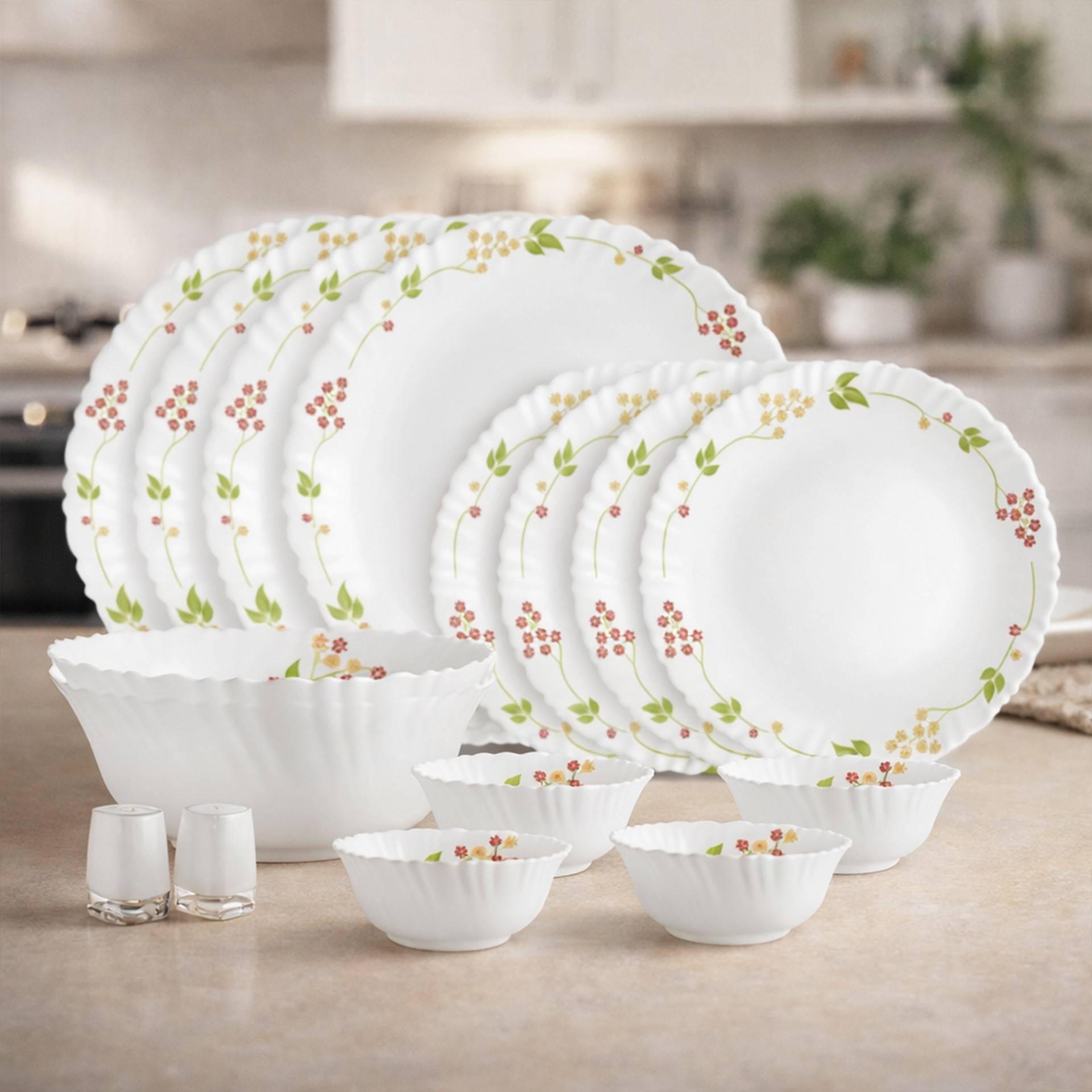 Buy Cello Dazzle Series Secret Garden Dinner Set (16 Pieces