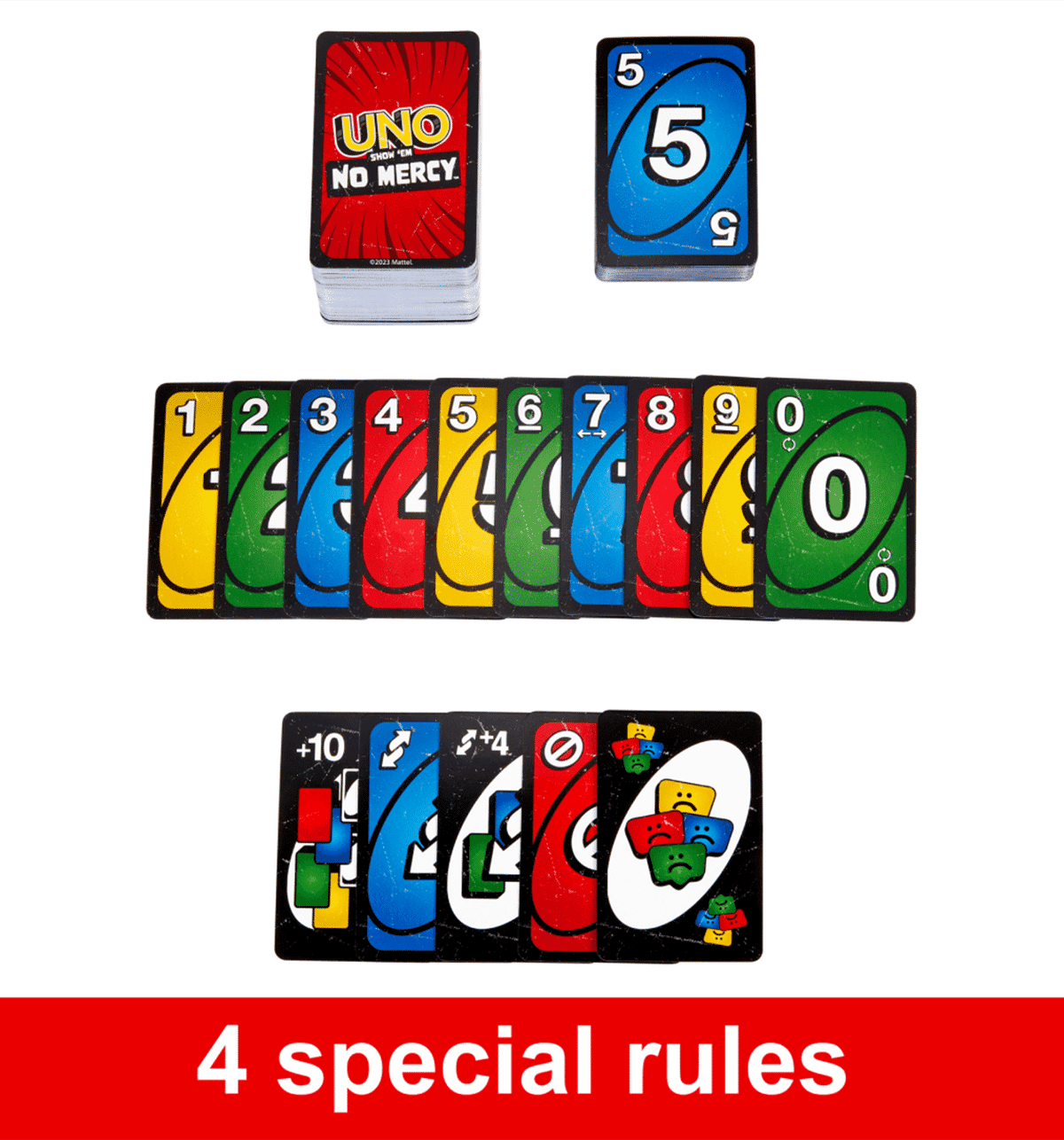 UNO Show No Mercy Card Game for Kids, Adults & Family Night, Parties and Travel - Image 7