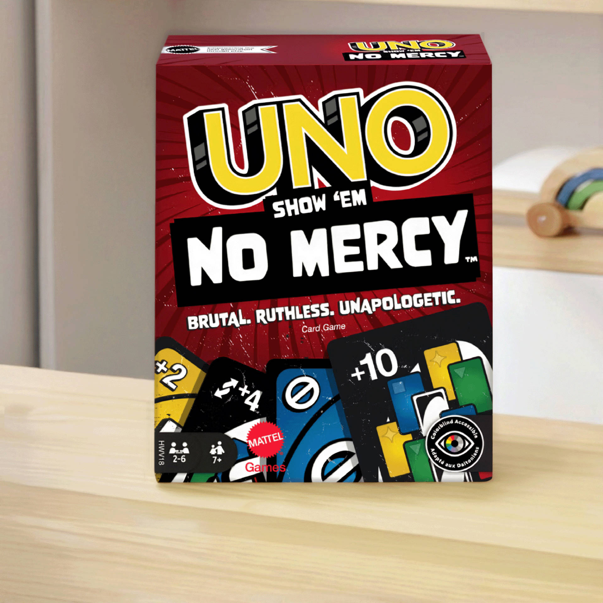 UNO Show No Mercy Card Game for Kids, Adults & Family Night, Parties and Travel - Image 1