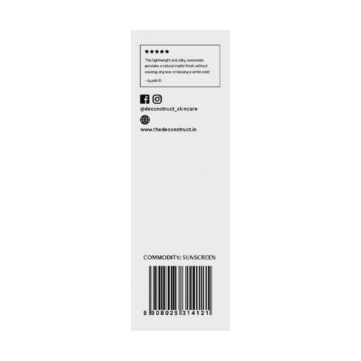 Deconstruct Gel Sunscreen SPF 50 PA ++++ 30g - Image 2