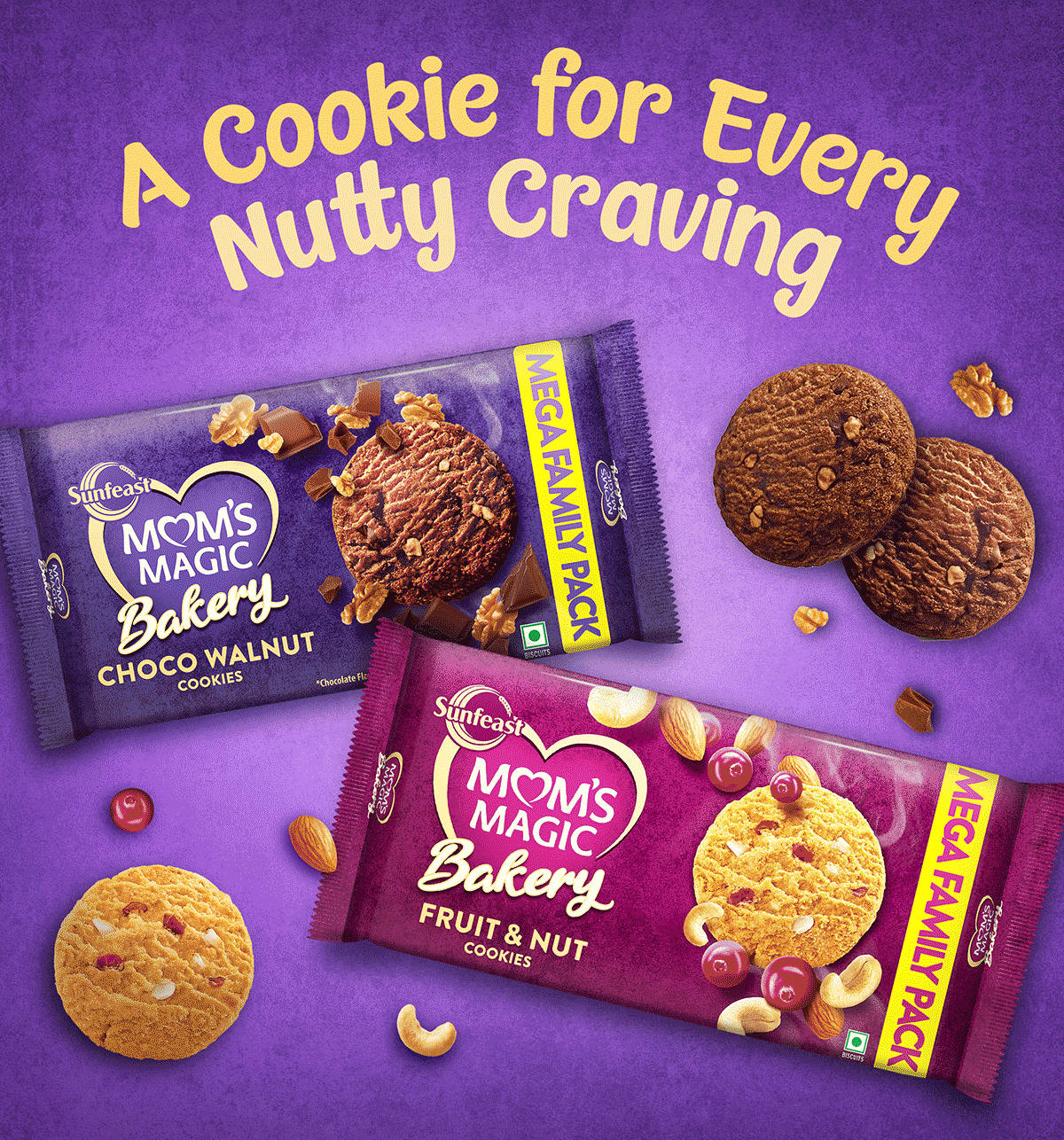 Buy Choco Walnut Bakery Cookies by Sunfeast Mom's Magic Online