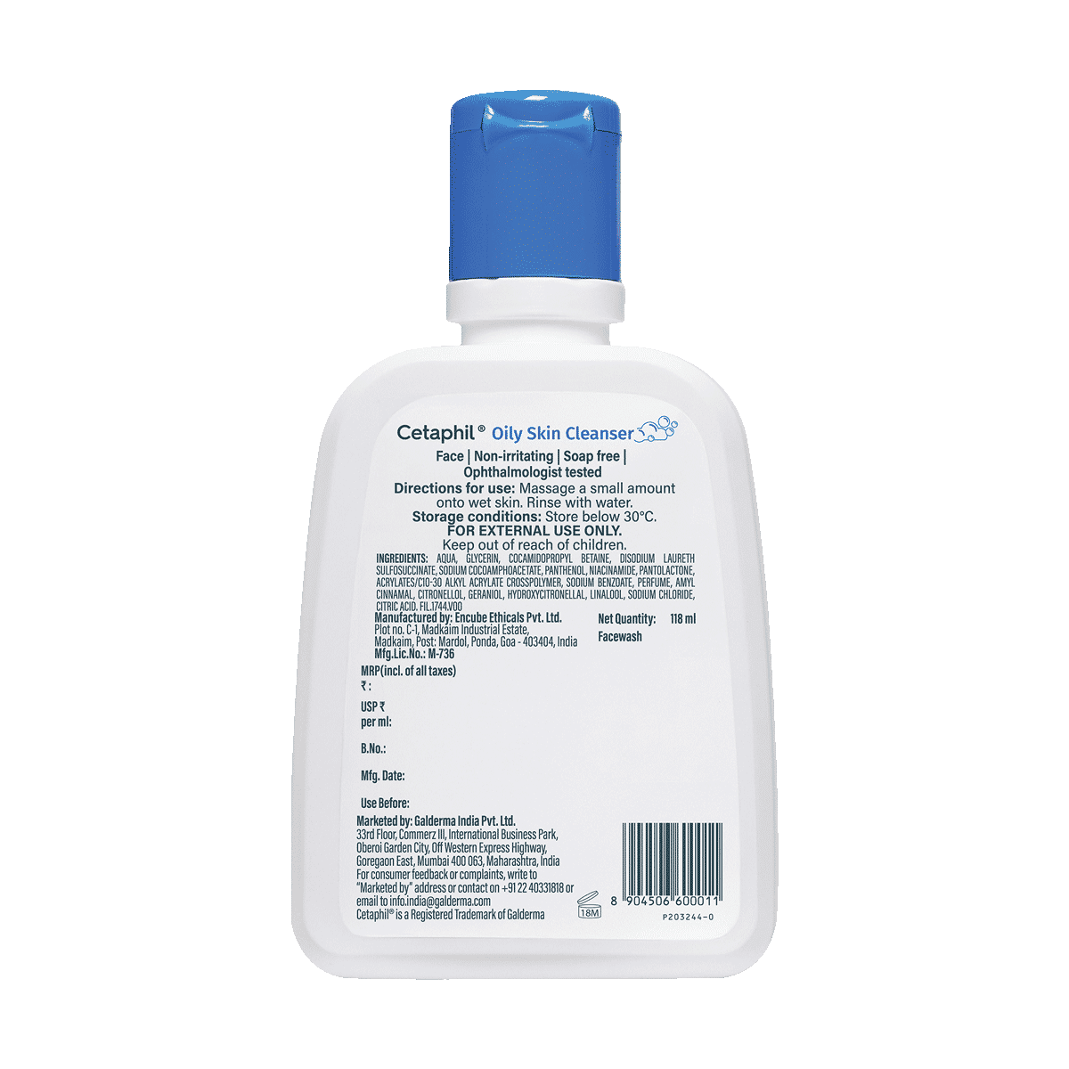 Cetaphil Oily Skin Cleanser 118ml - Image 2