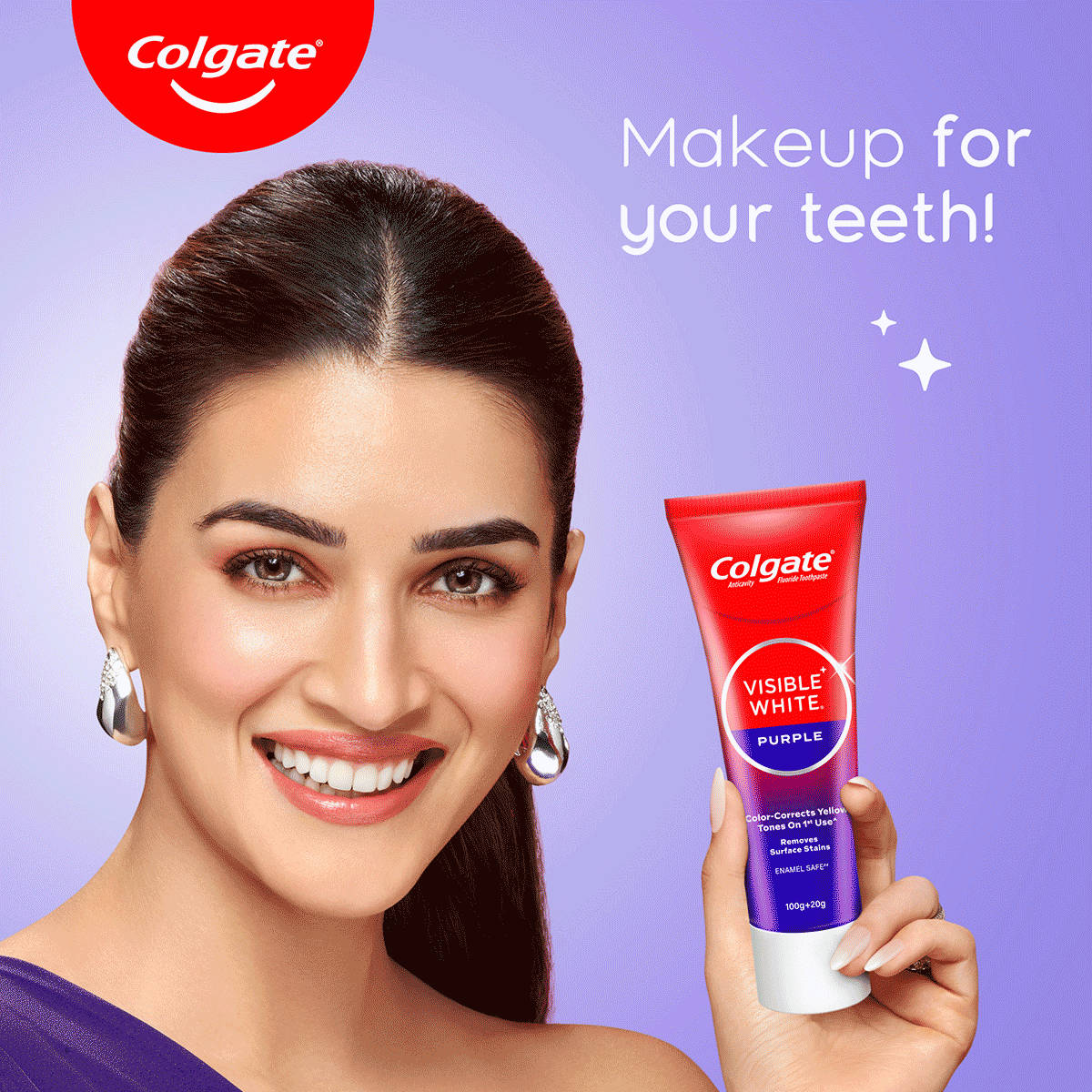 Colgate Visible White Purple Toothpaste 120g - Image 4