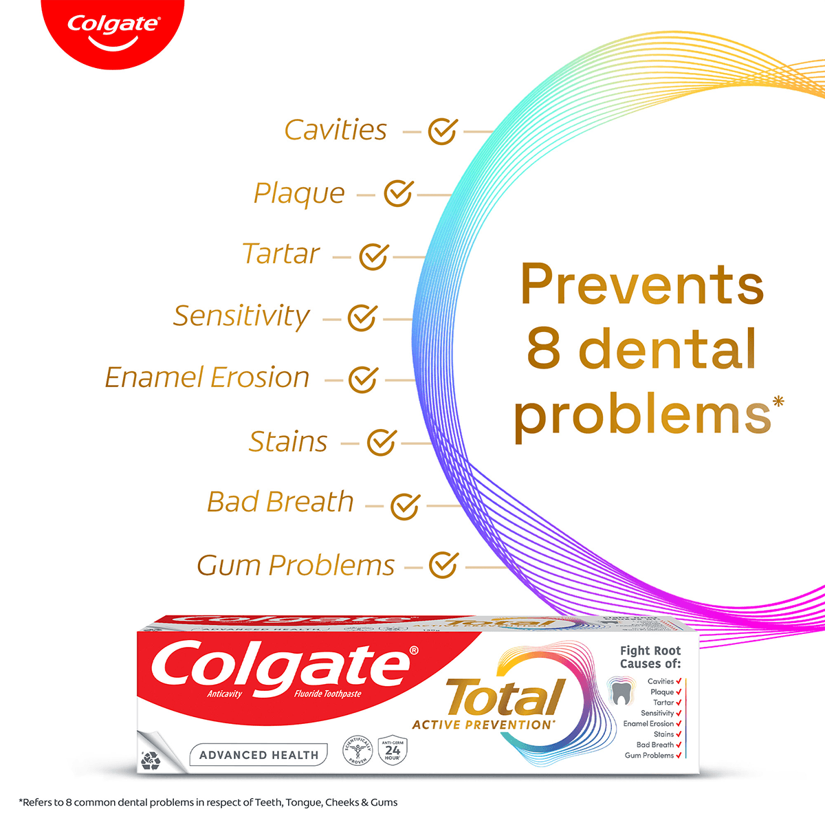 Colgate Total Advanced Health Toothpaste and Brush - Image 4