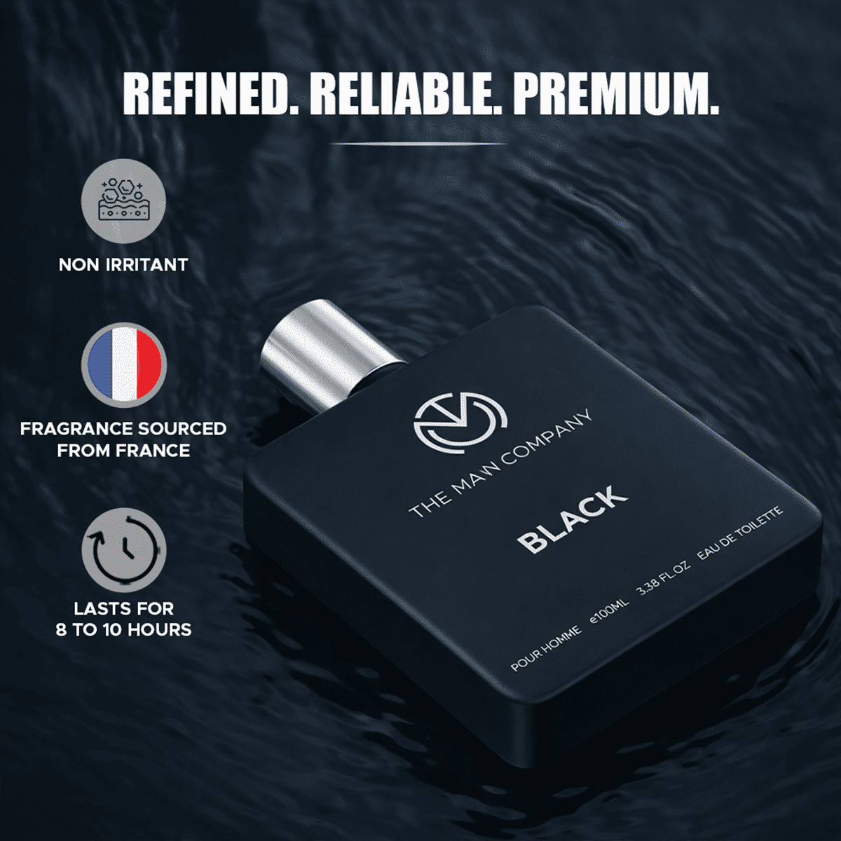 The Man Company Perfume for Men Black 100 ml - Image 9