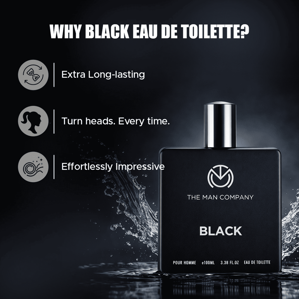 The Man Company Perfume for Men Black 100 ml - Image 5