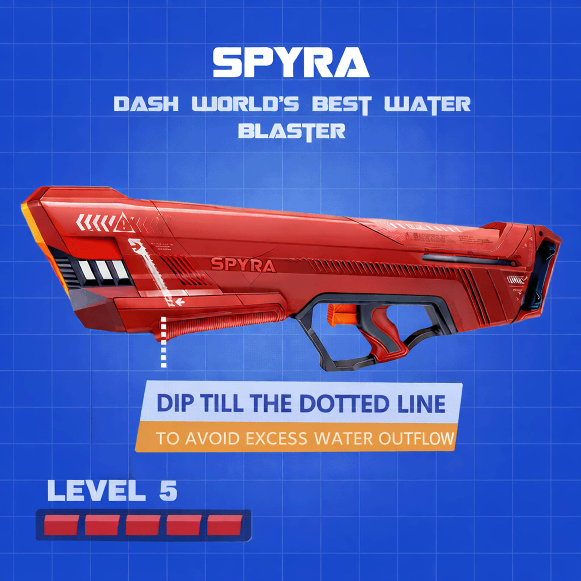 Buy Spyra Dash World's Best Manual Water Blaster (German