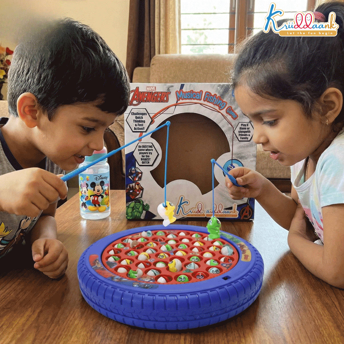 Buy Kriiddaank Marvel Avenger Musical Fishing Game - Battery