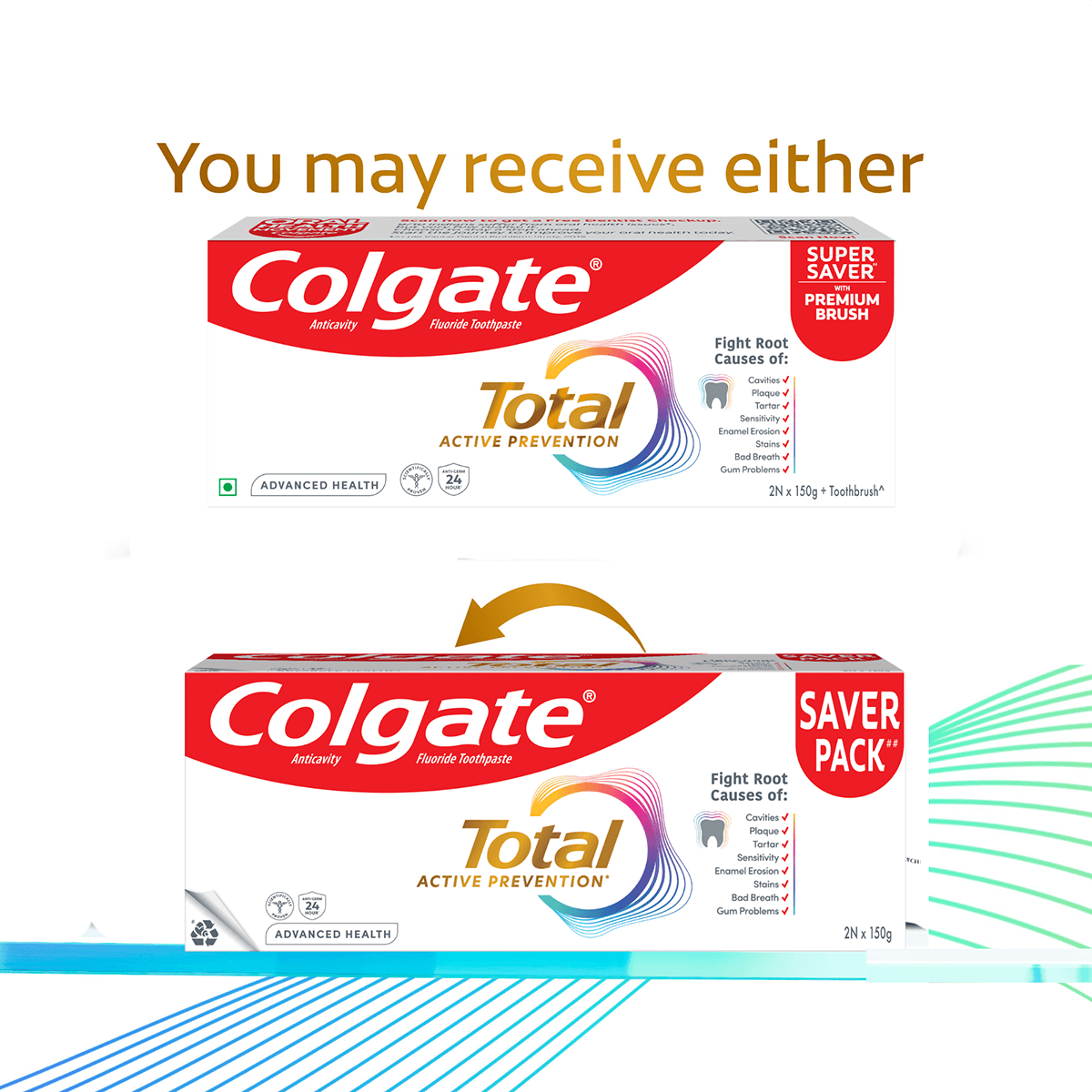 Colgate Total Advanced Health Toothpaste and Brush - Image 3