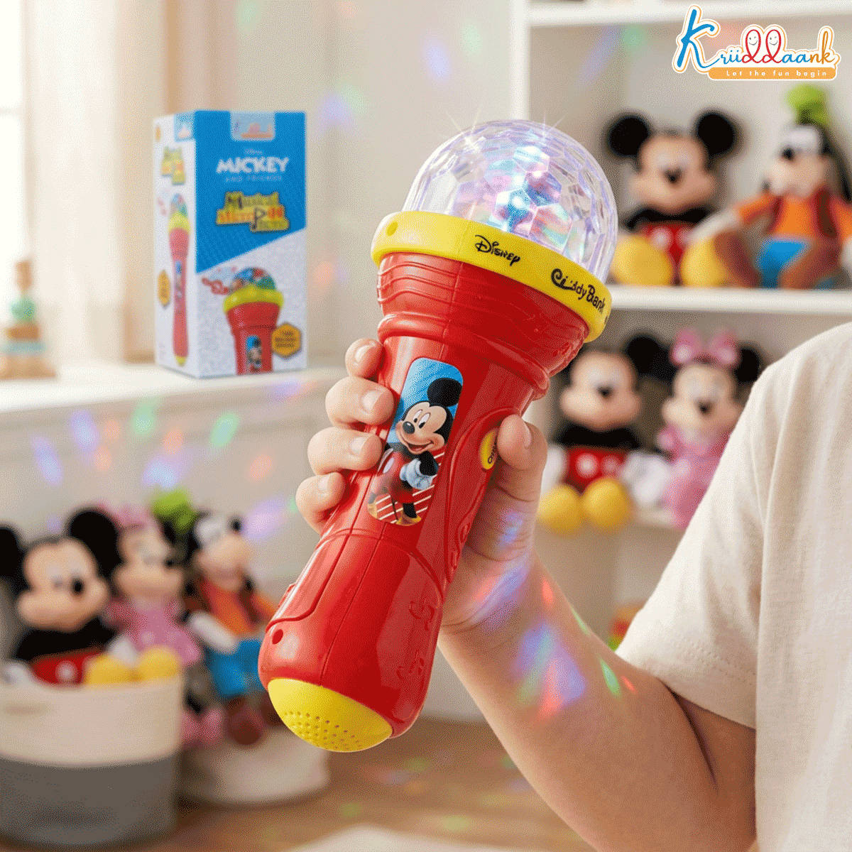 Buy Kriiddaank Mickey Mouse Theme Microphone Musical - Karaoke Toy