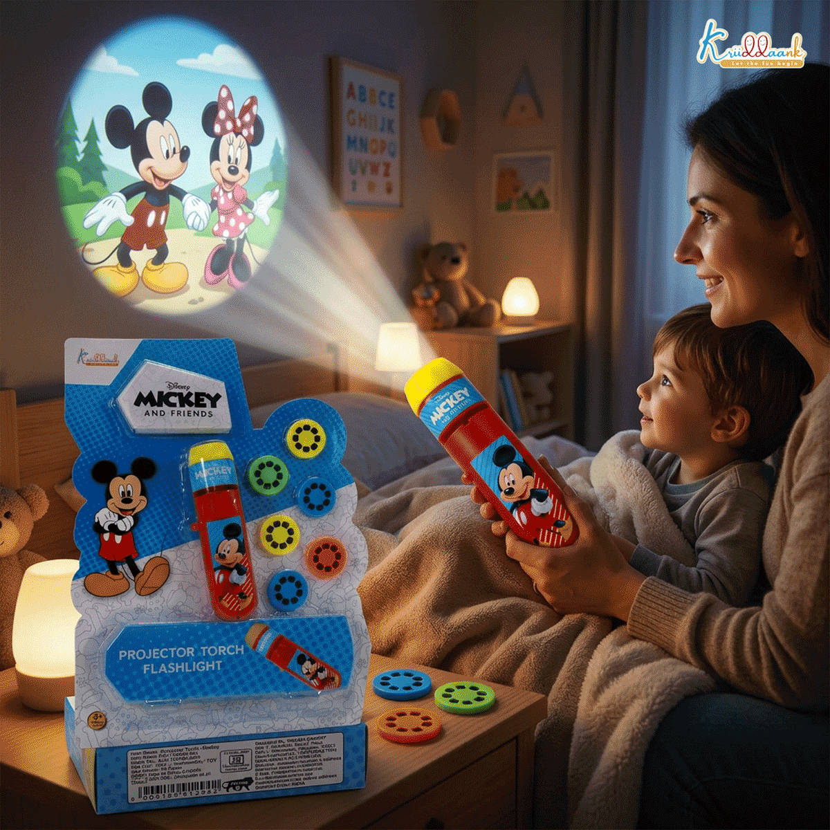 Buy Kriiddaank Disney Mickey Projector Torch - Portable Handheld