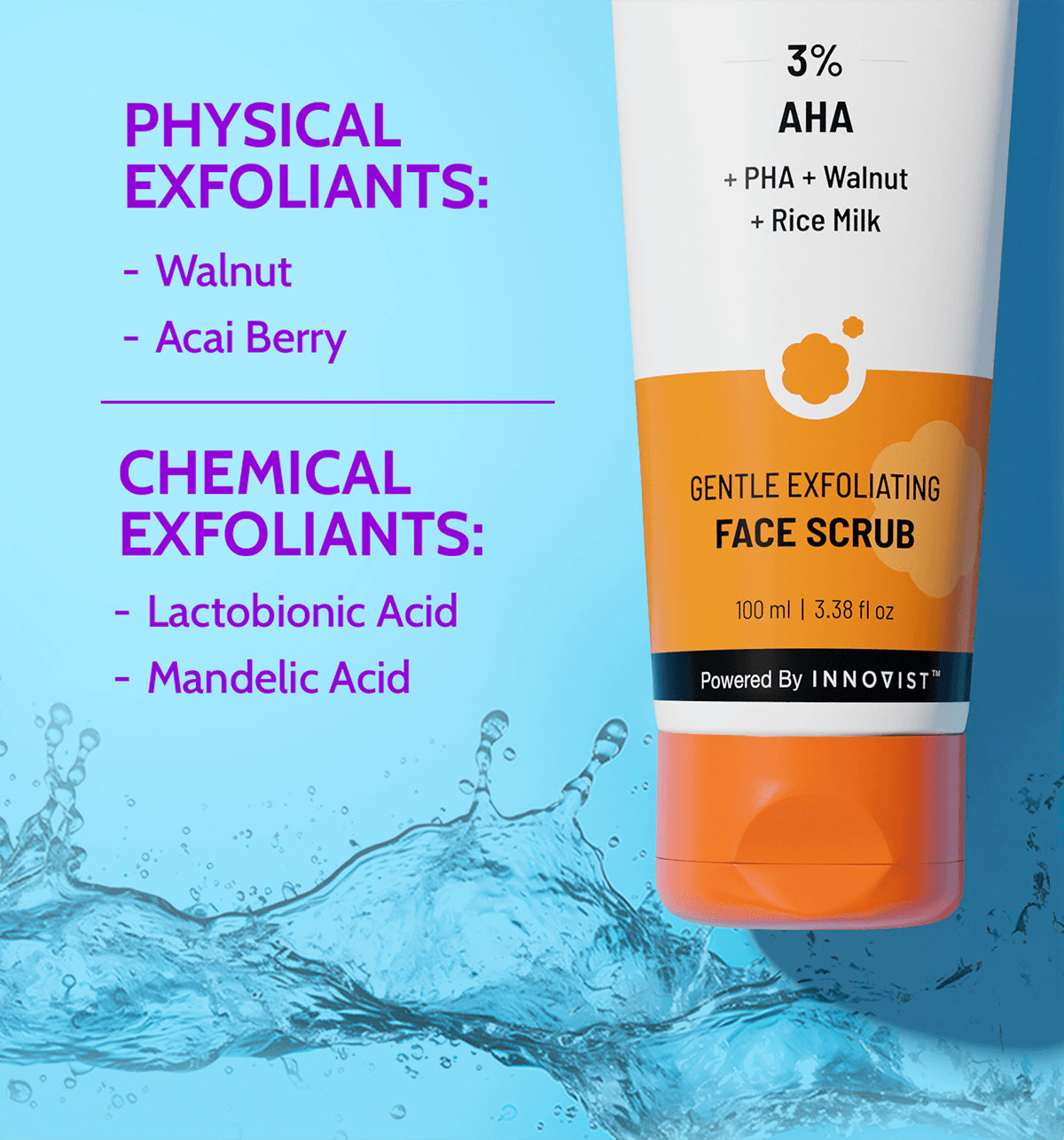 Chemist at Play Gentle Exfoliating Face Scrub 100ml - Image 5
