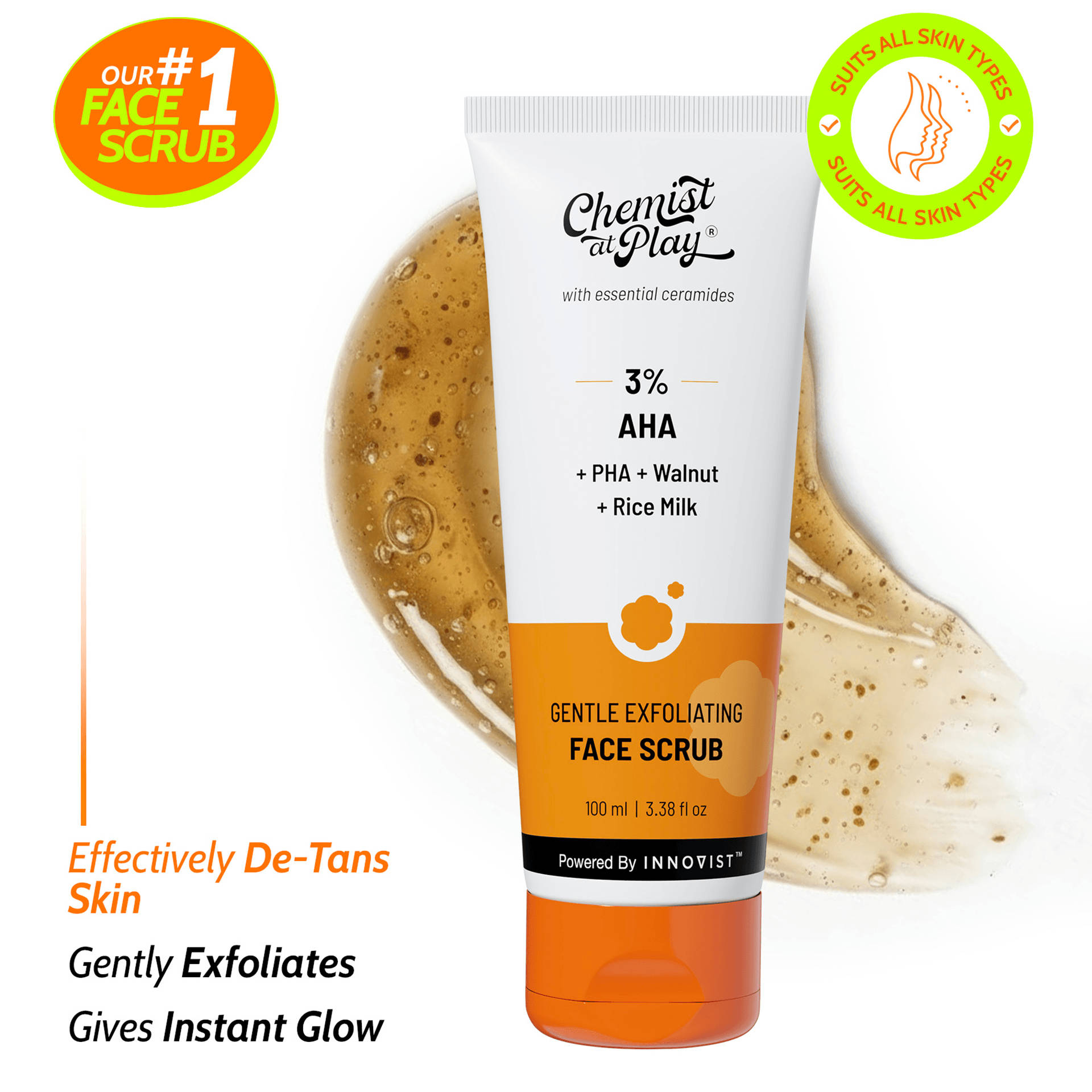 Chemist at Play Gentle Exfoliating Face Scrub 100ml - Image 1
