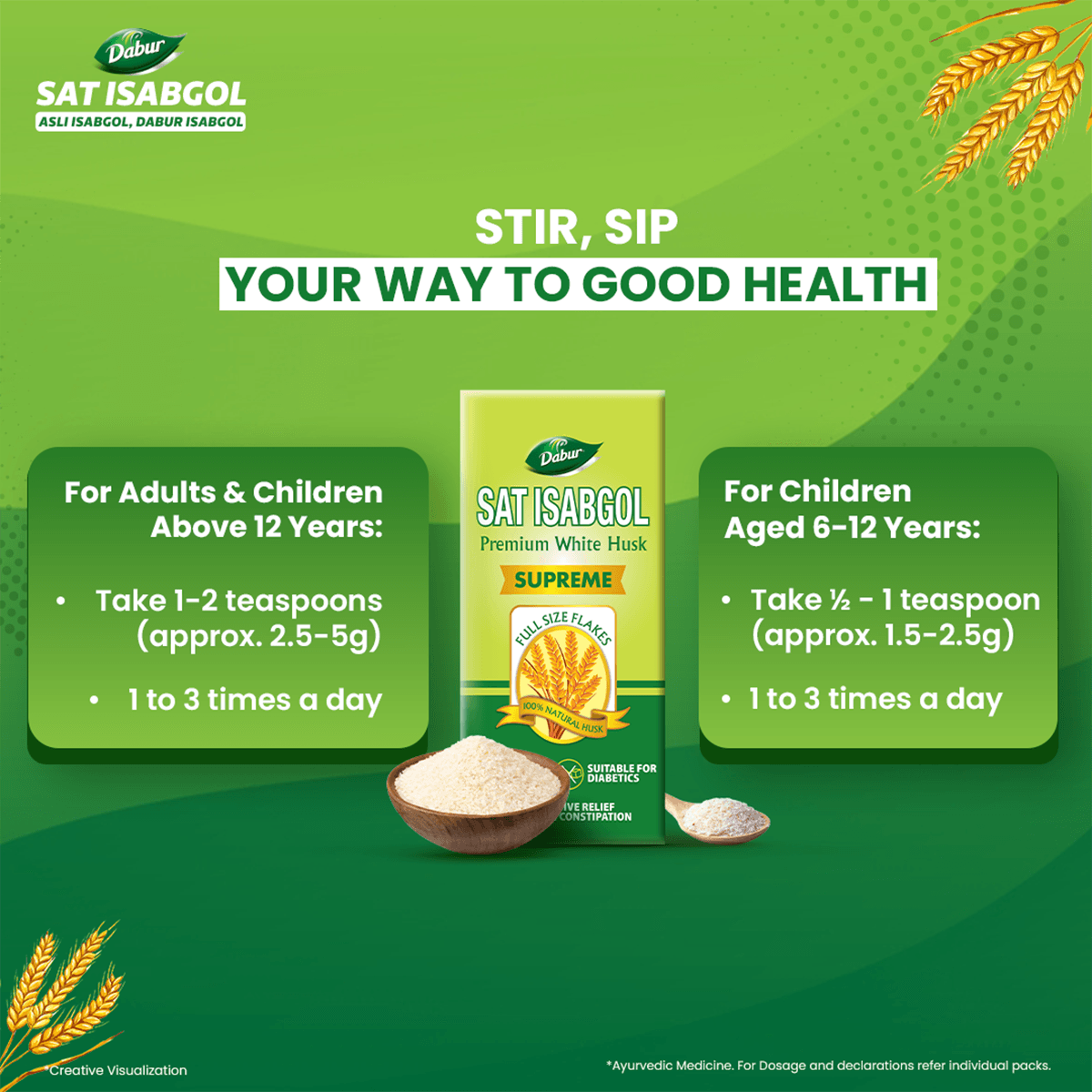 Dabur Sat Isabgol Psyllium Husk 200g - Image 9