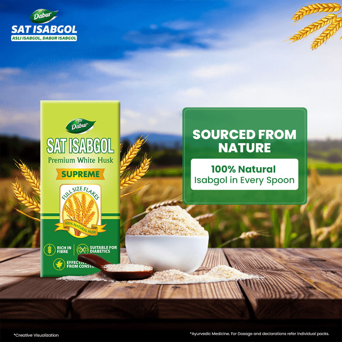 Dabur Sat Isabgol Psyllium Husk 200g - Image 5