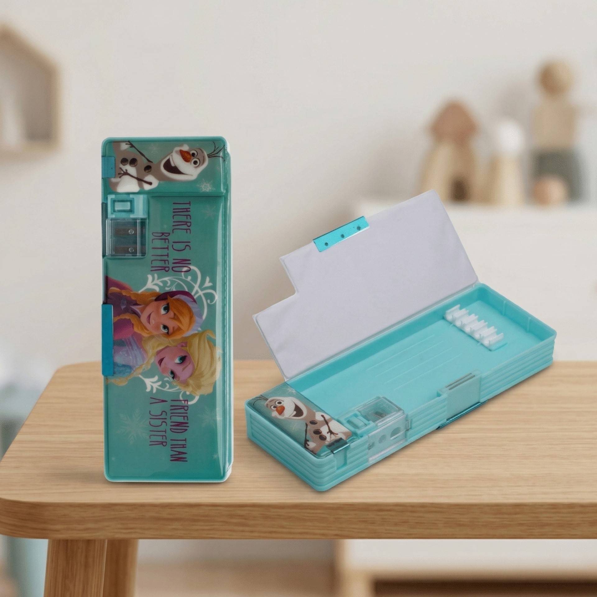 Buy QIPS Disney Frozen Character Licensed Magnetic Lock Pencil Box