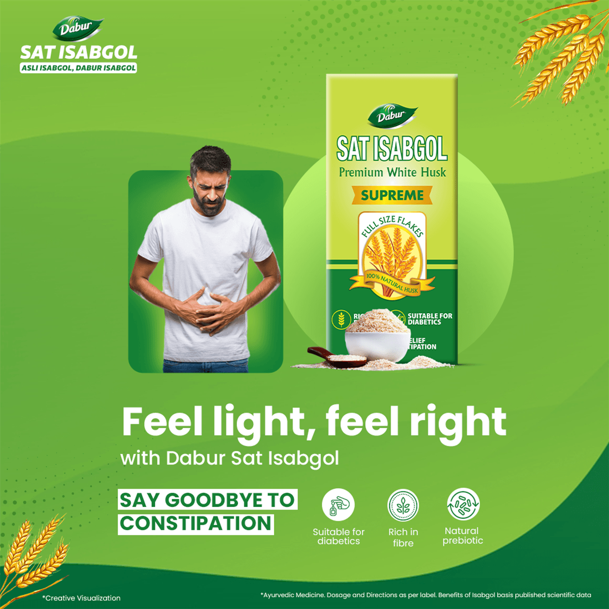 Dabur Sat Isabgol Psyllium Husk 200g - Image 10