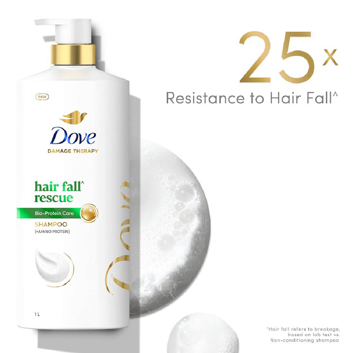 DOVE Hair Fall Rescue Shampoo 1 L - Image 5