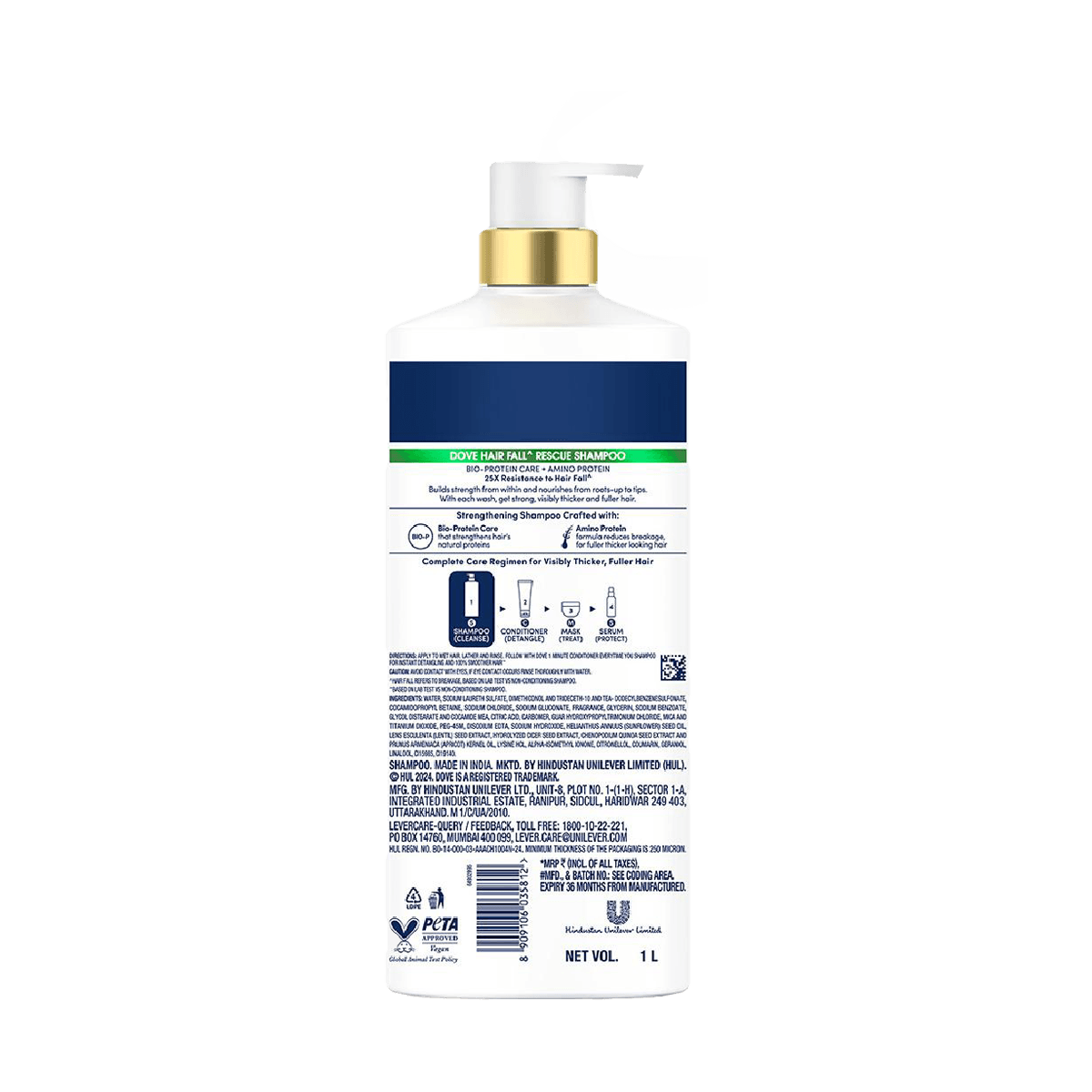DOVE Hair Fall Rescue Shampoo 1 L - Image 2