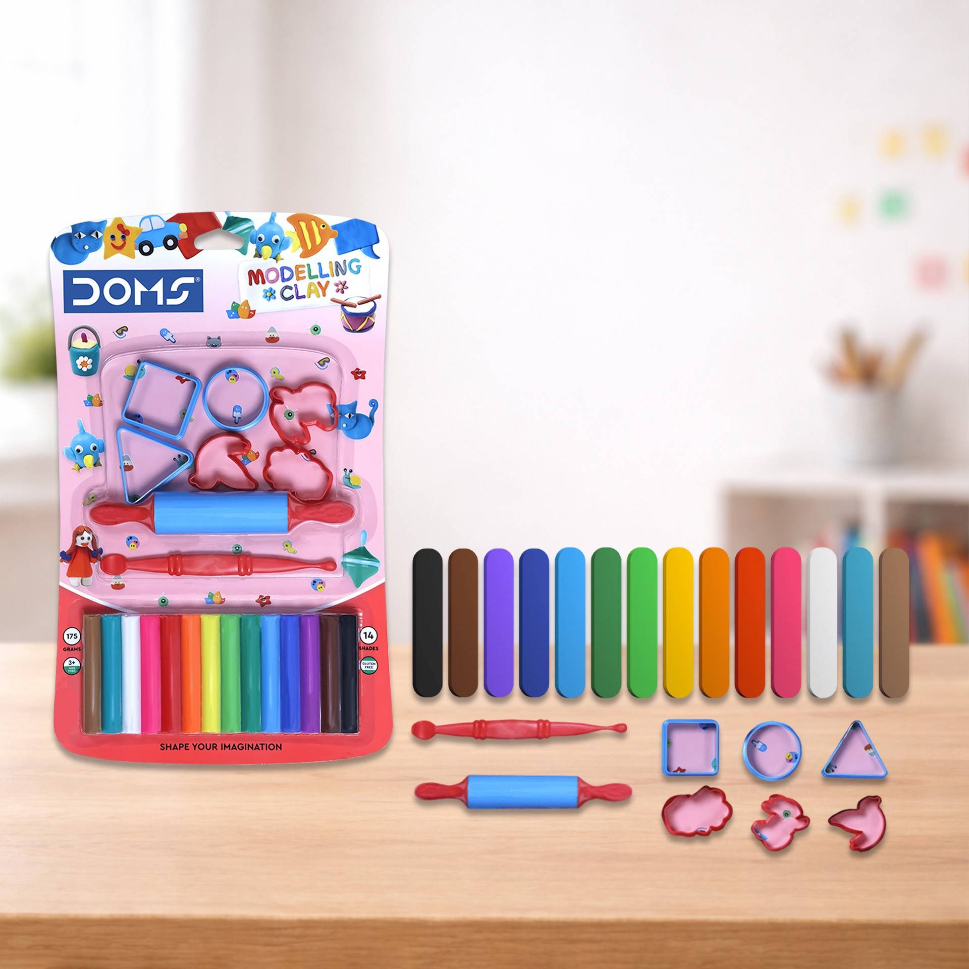 Buy Doms Non-Toxic Super Soft 14 Shades Modelling Clay | Easily