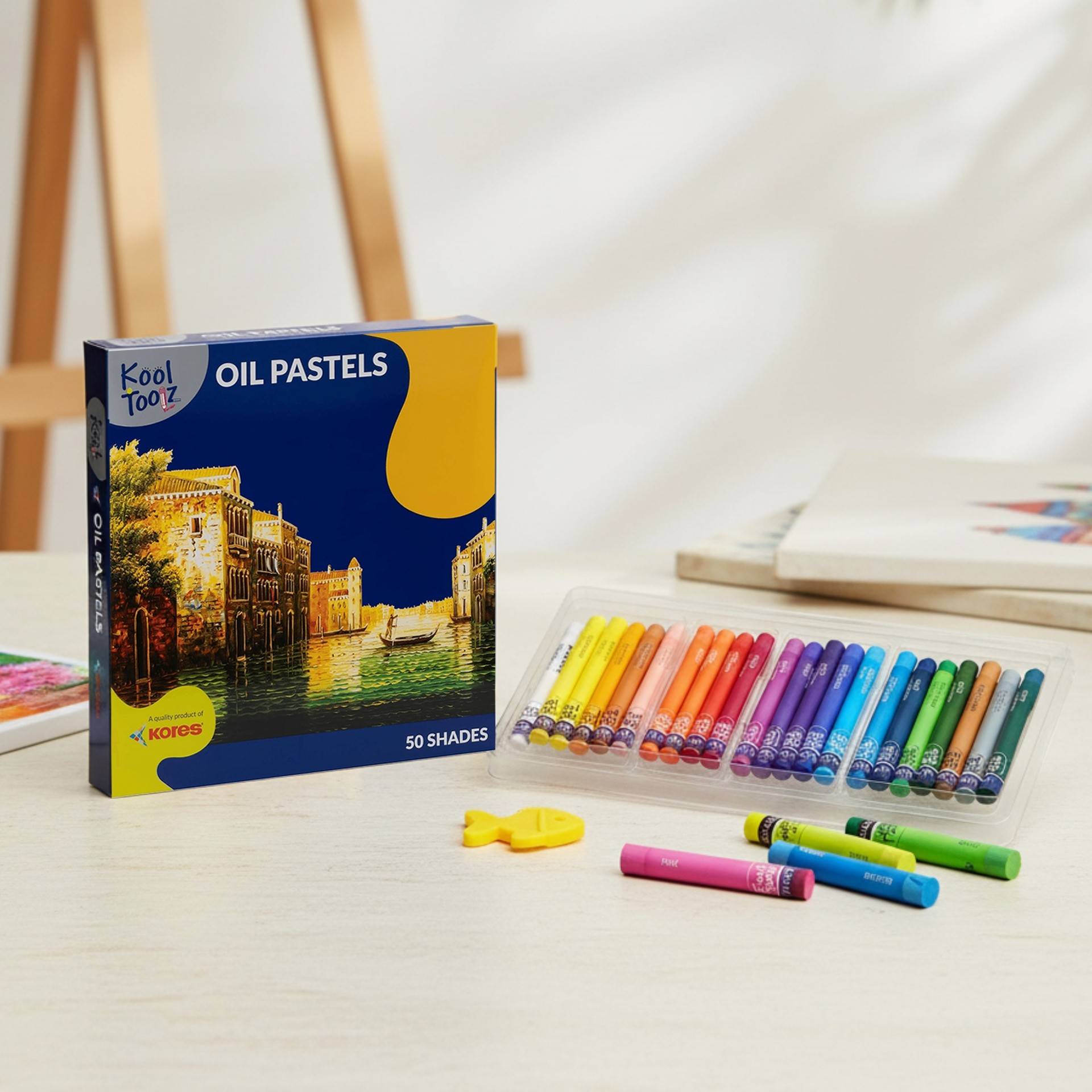 Buy Kores Kool Toolz Non-Toxic Oil Pastels - 50 Shades Online (1