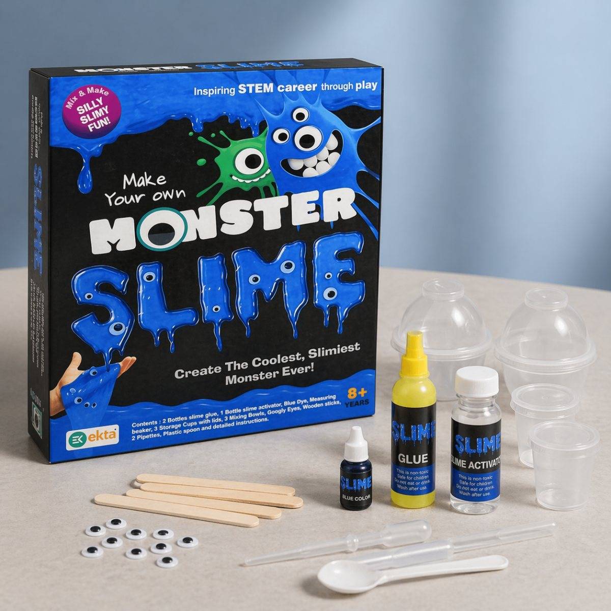 Buy Ekta Monster Slime Lab Kit Night Glowing DIY Non Toxic