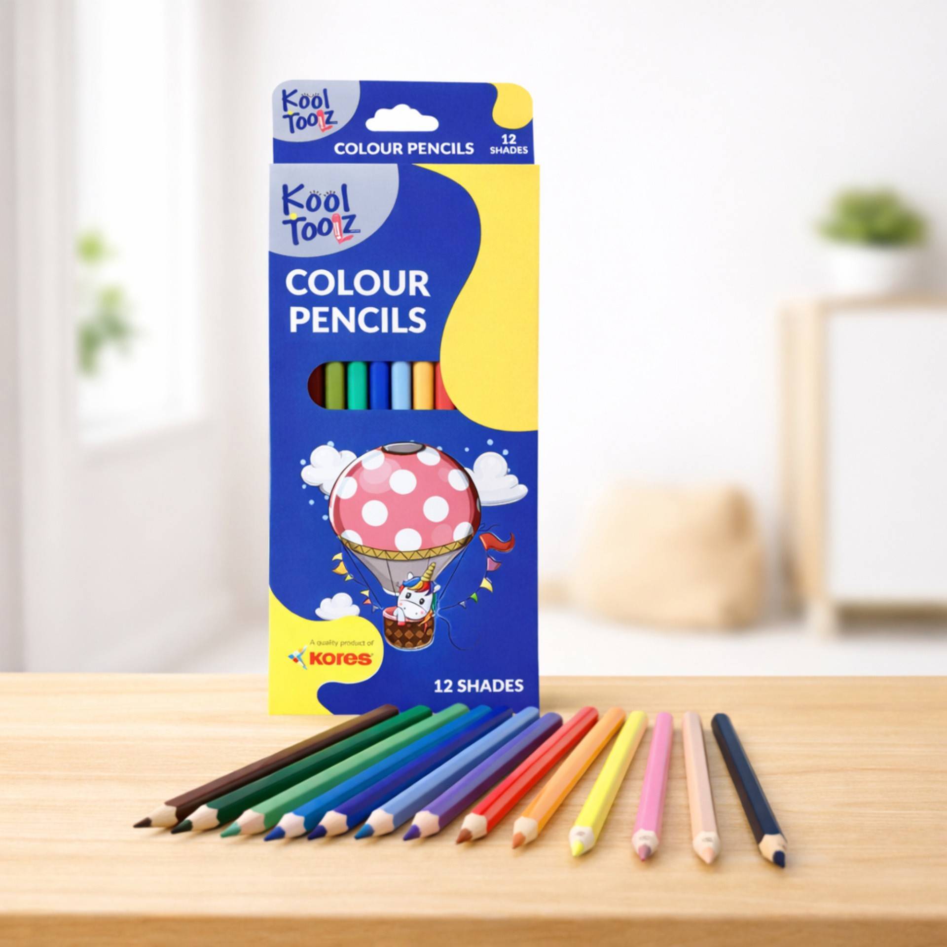 Buy Kores 12 Shades Colour Pencils Set | Full Size Online (1 pack
