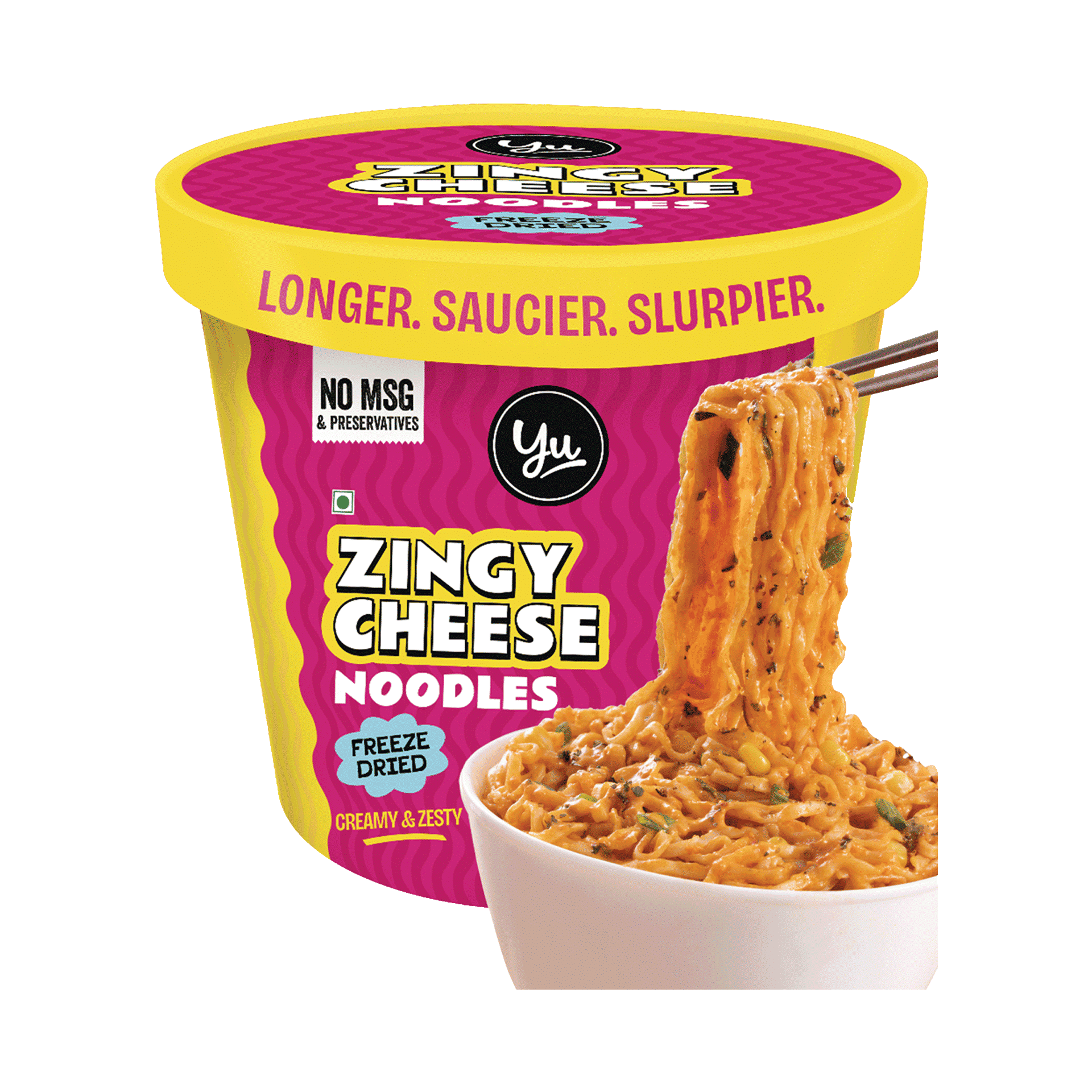 Buy Yu Zingy Cheese Instant Cup Noodles Online (80 g) At Best Price