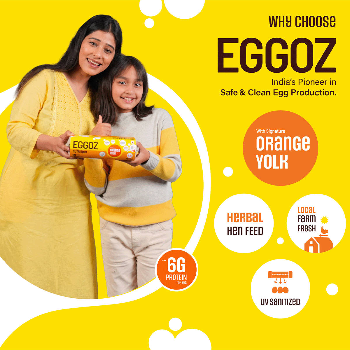 Buy Eggoz Everyday White Eggs Online (30 Pieces) At Best Price